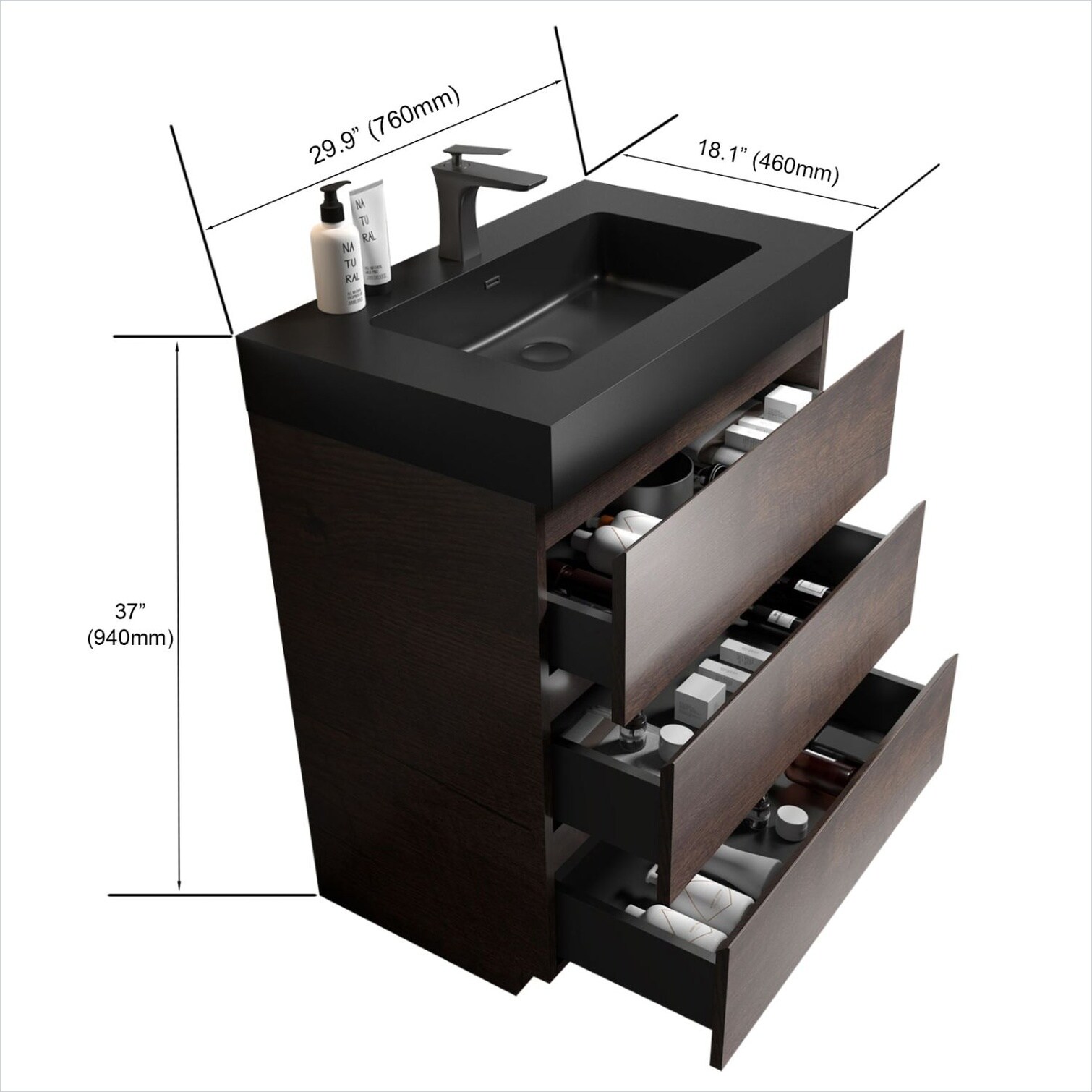FlowLuxe CAXE8V6Z0CQ1 Bath-Vanity-Combo - View #6