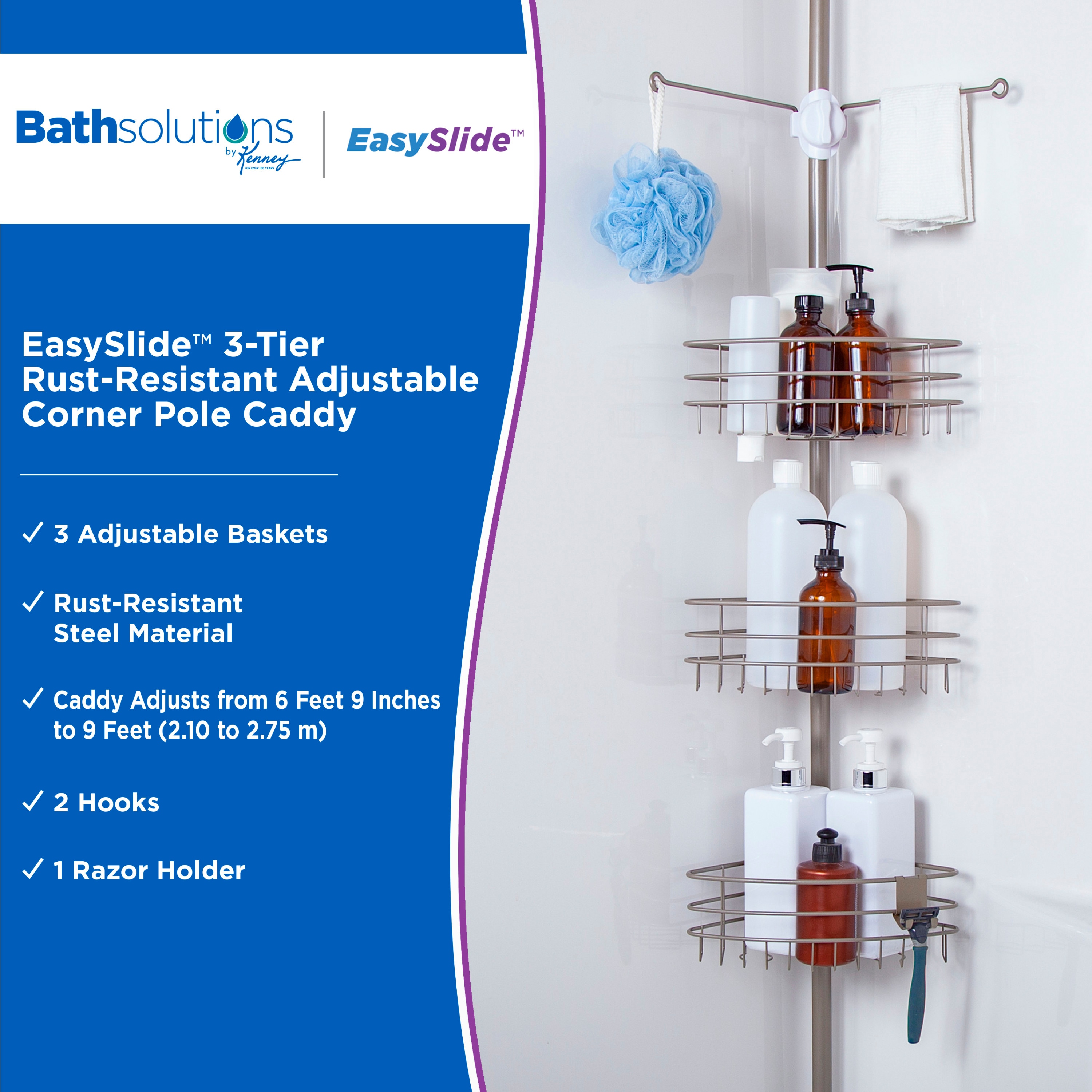 Kenney KN614128 Hanging-Shower-Caddies - View #2