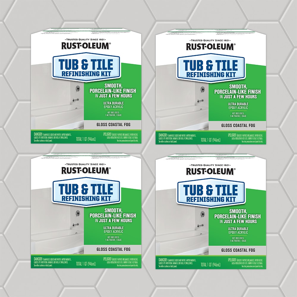 Rust-Oleum 384166SOS Specialty Specialty Tub Tile Coastal Fog Gloss Tub Tile Refinishing kit ( Kit )