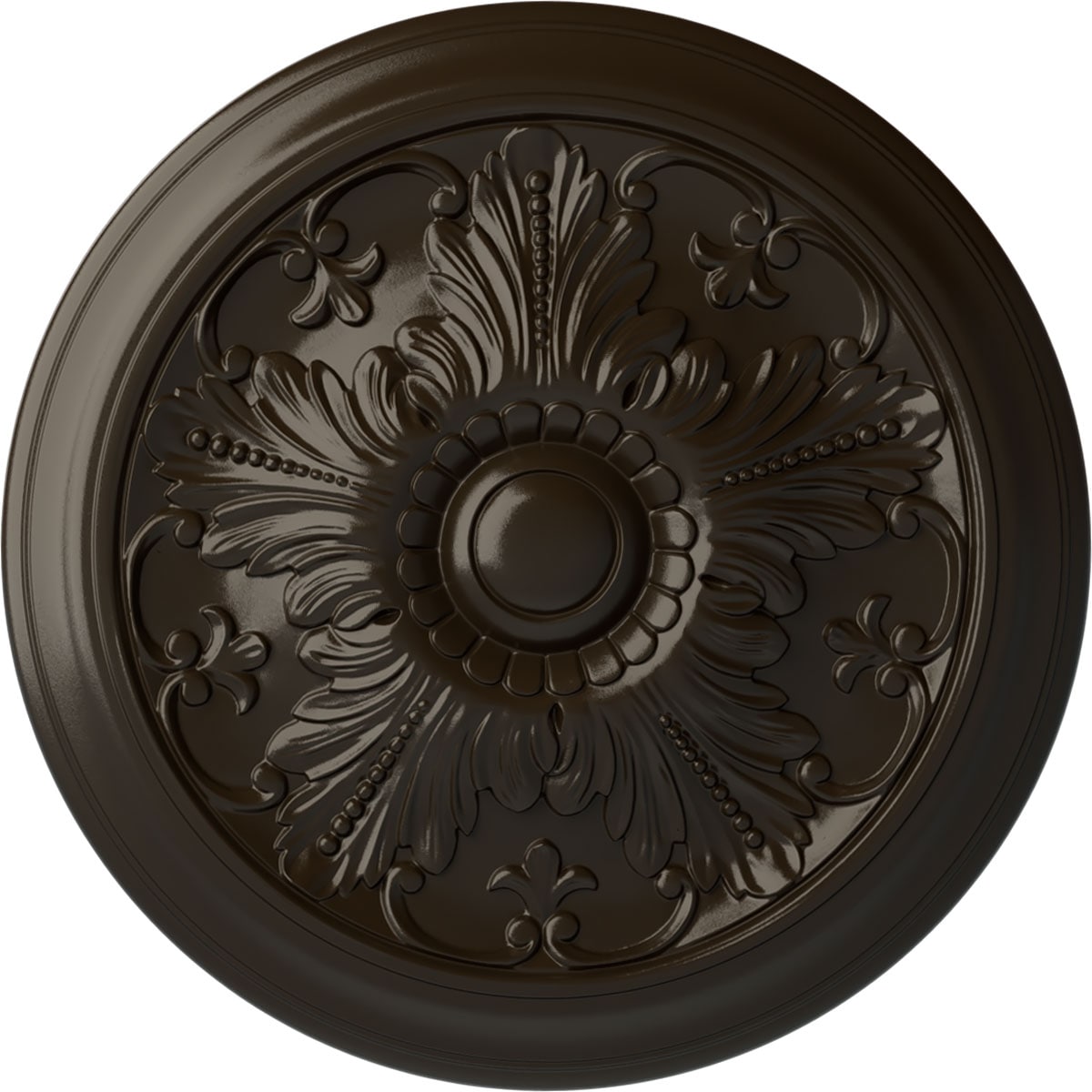 Ekena Millwork CM17VISHF Vienna 16.875-in W x 16.875-in L Painted Stone Hearth Polyurethane Whole Ceiling Medallion