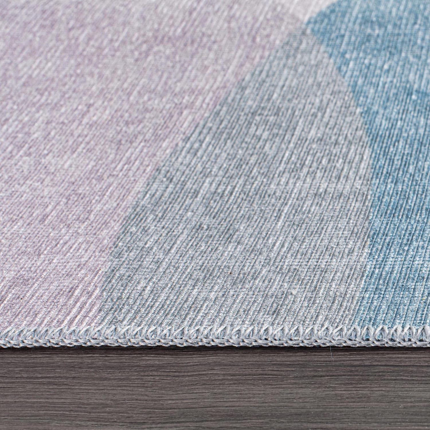 Contemporary Multicolor Geometric Flat Woven Machine Washable Rug