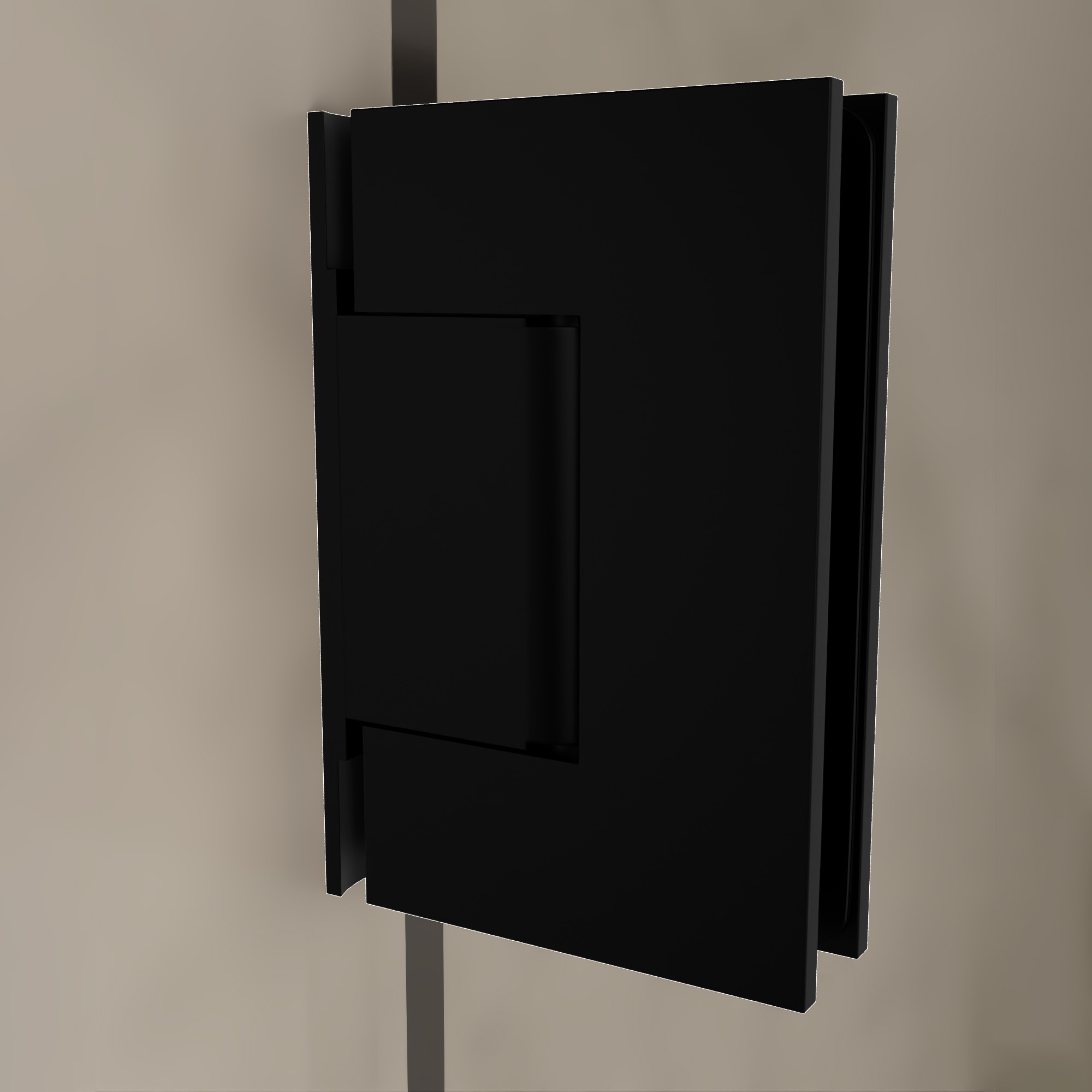 Brixwell V044MBL Wall Mount Offset Back Plate Hinge 4 in Height For 3/8 ...