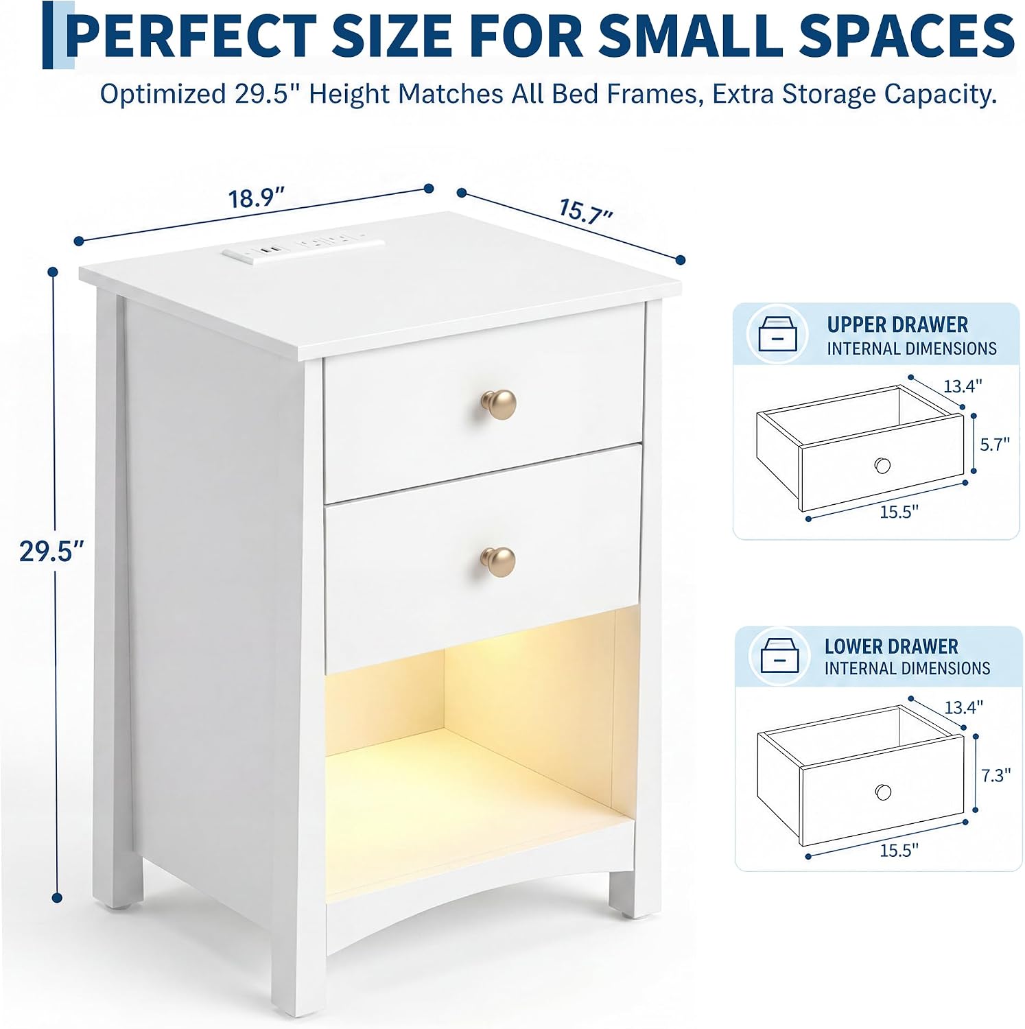 GAOMON CQC-SBP8CJ-BSV0 nightstands - View #3