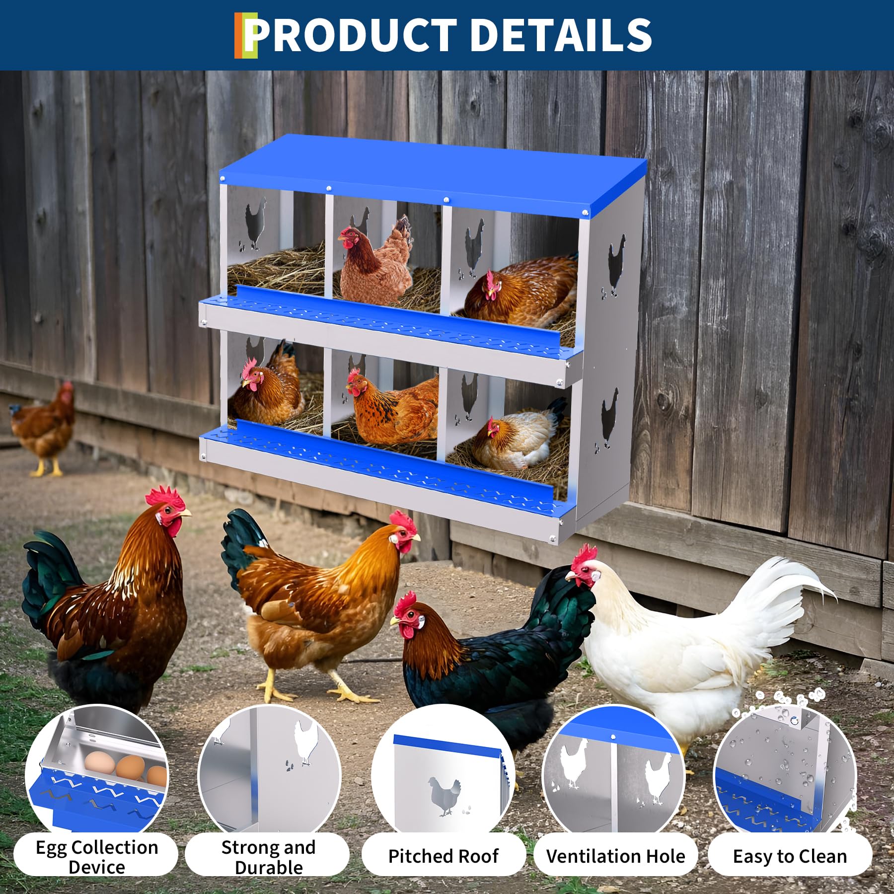 DEXSO ENCOREPPGBA10349 Chicken-Coops-Rabbit-Hutches - View #3