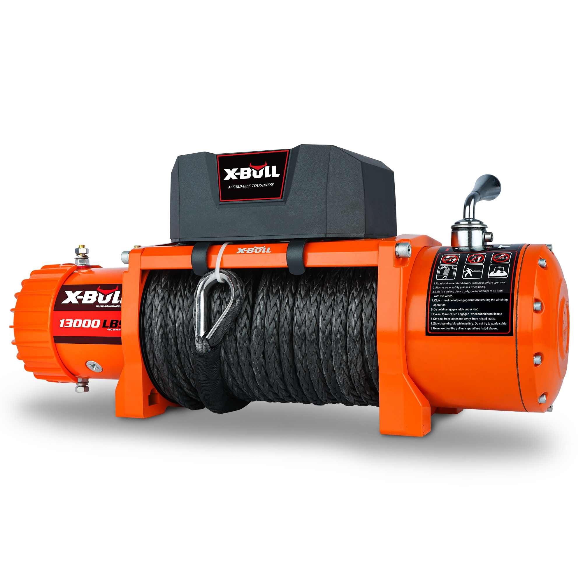 Siavonce XH016-S Electric Winch 13000 Lbs 12V Synthetic Rope Upgraded Version