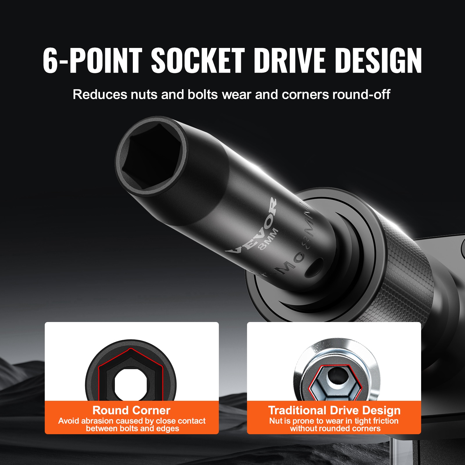 VEVOR SCCJTTZJ1CRV06162V0 Impact-Socket-Sets - View #4