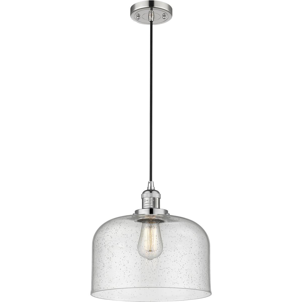 Innovations Lighting 1354225 201C-PN-G74-L Franklin Restoration Bell Mini Pendant