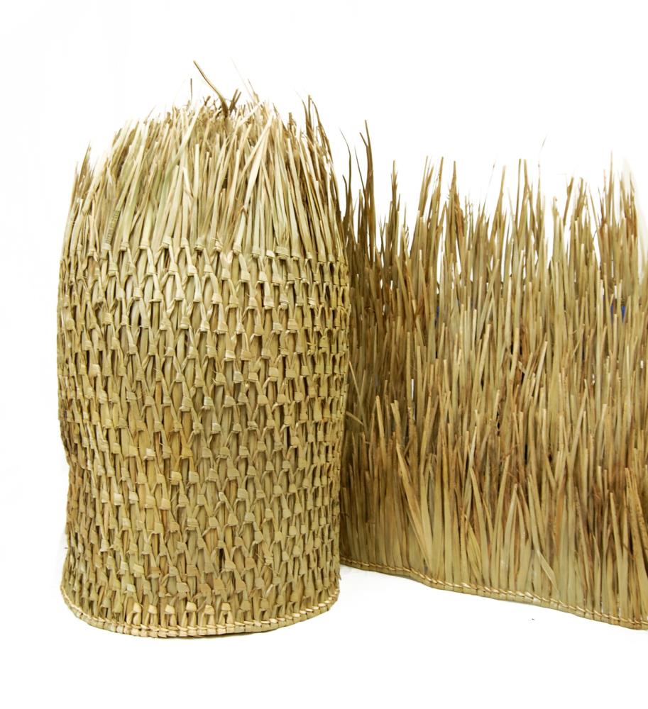 Diy Straw Roof Carpet Trim Artificial Straw Mat Palm Thatch Rolls