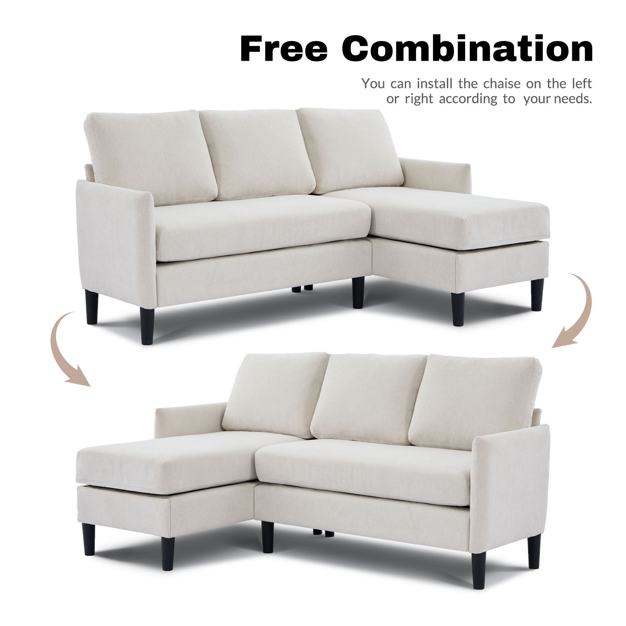VOUA SAF-MSLD2-BL Sofas-Loveseats - View #9