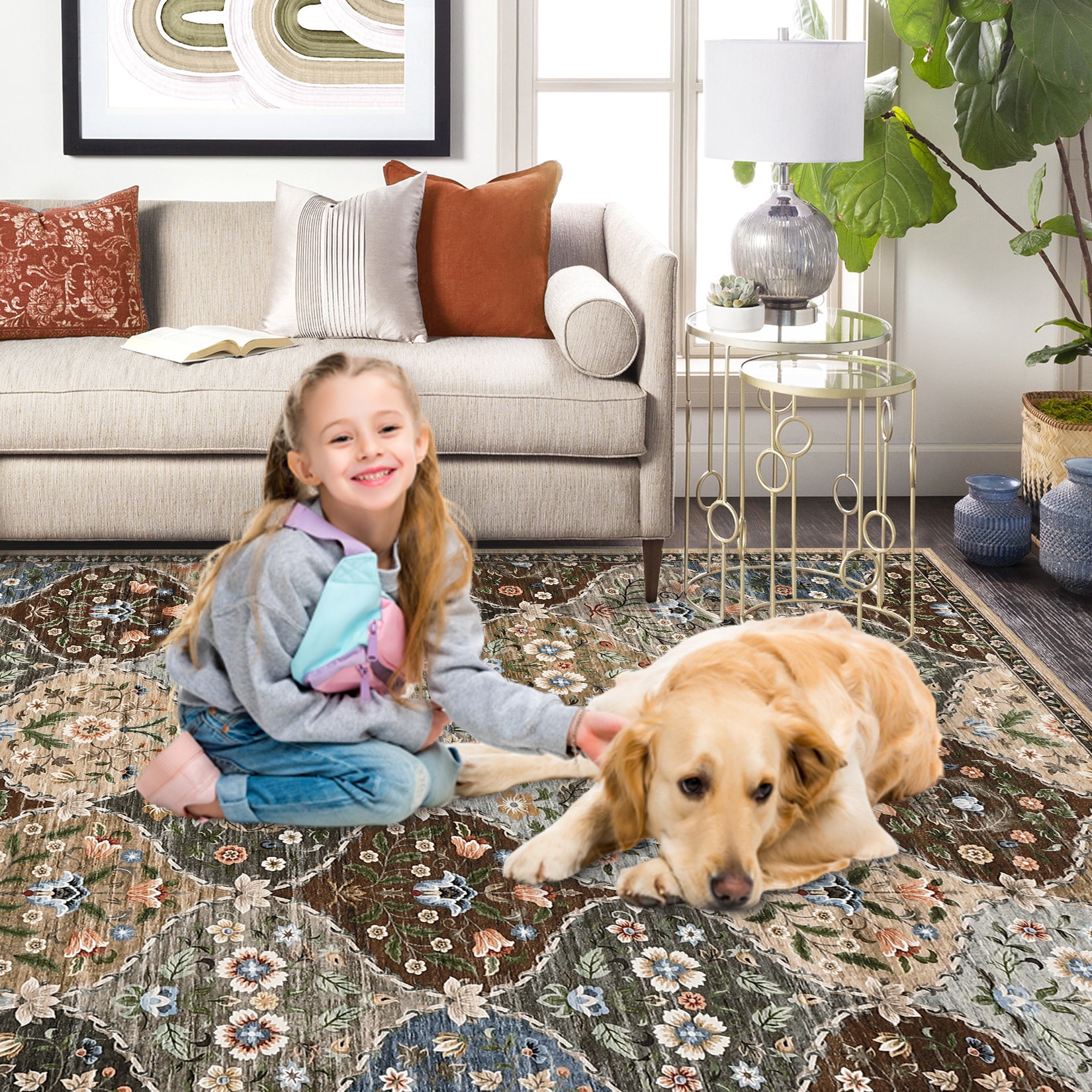 Qeetex SUNNY-PHK-34FD96FU rugs - View #6