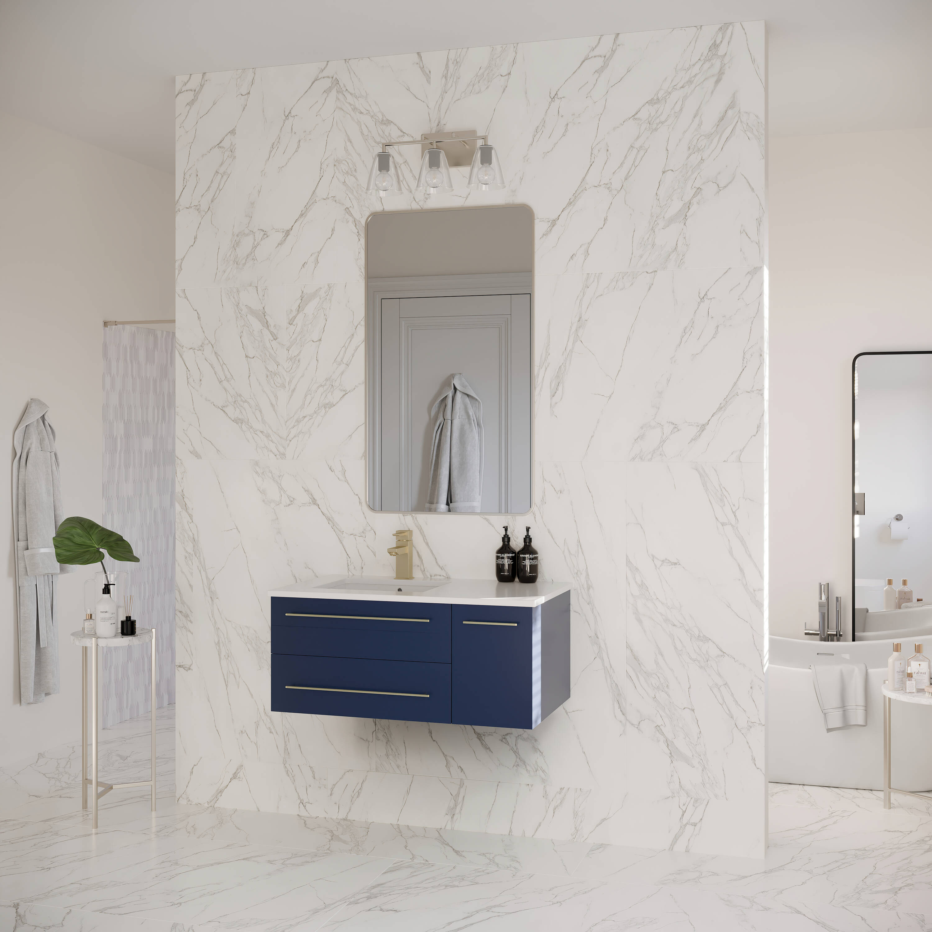 Fresca FCB6136RBL-UNS-LCWHU Bath-Vanity-Combo - View #4