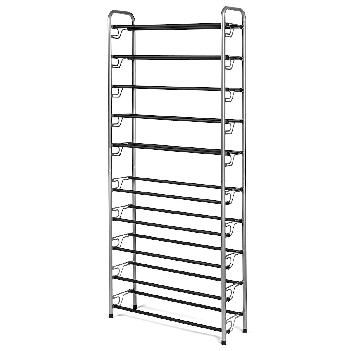 ARC Advanced Royal Champion 65-in H 10 Tier 40 Pair Black Plastic Shoe Rack  in the Shoe Storage department at