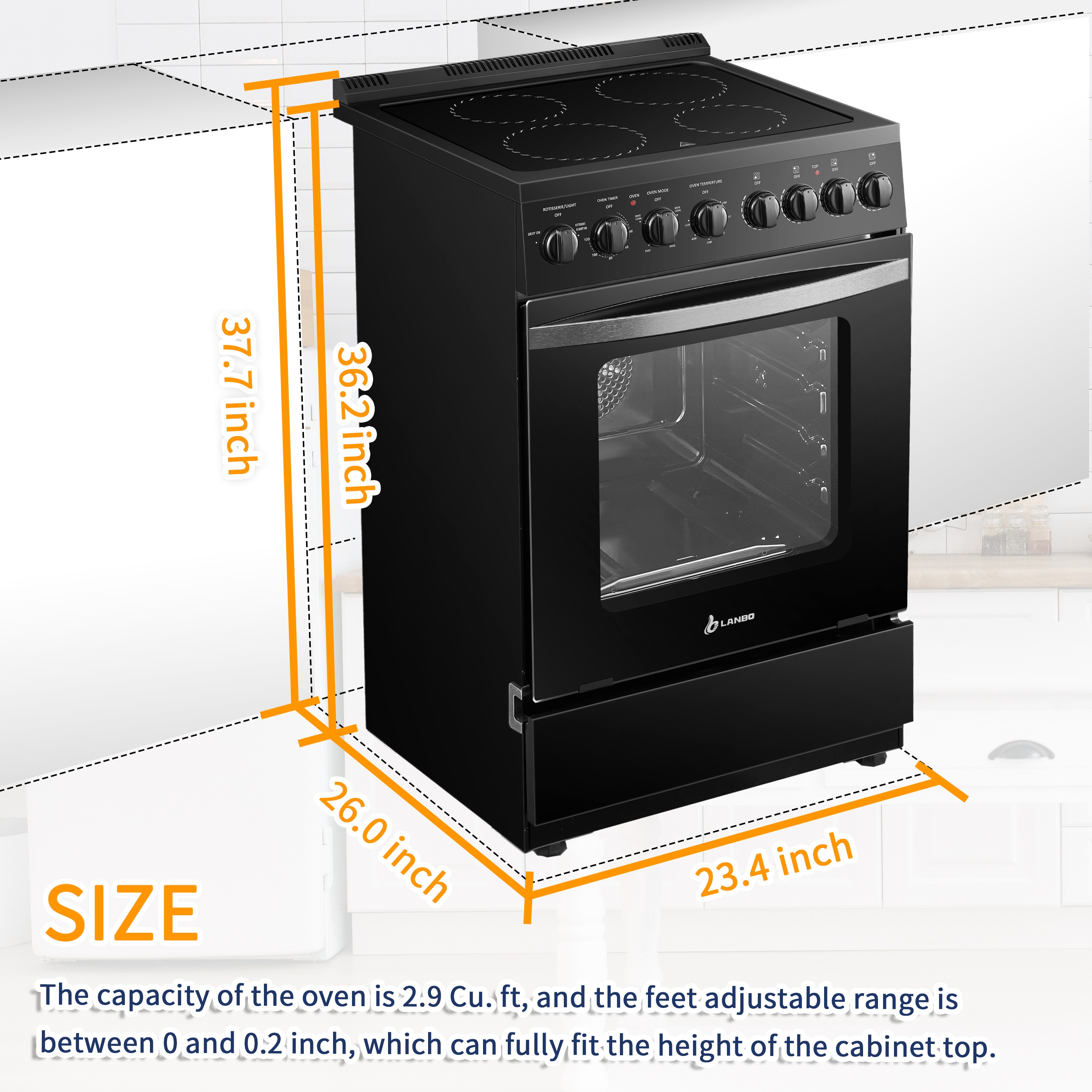 LANBO LB-ERK24RC-B Freestanding-Electric-Ranges - View #9