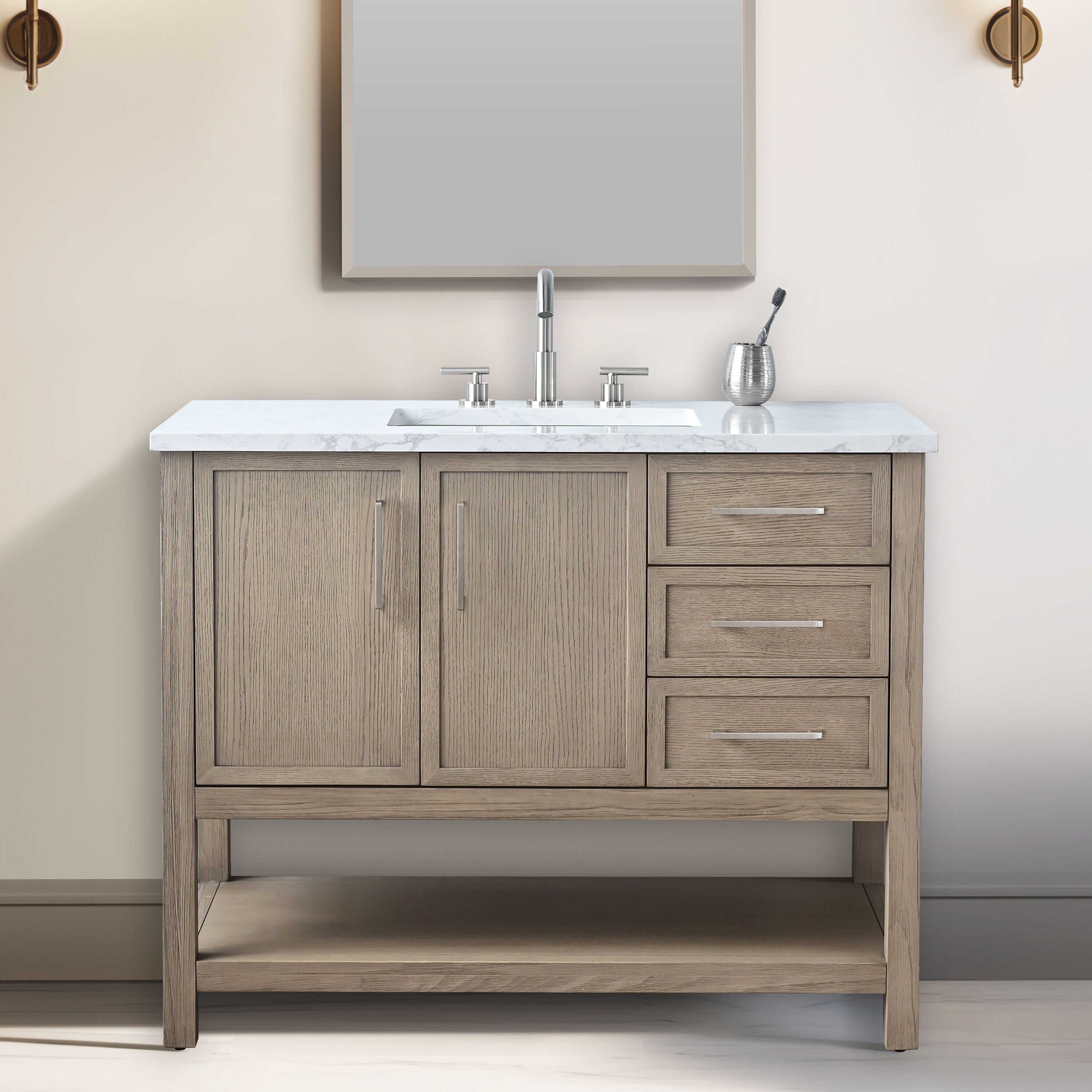 Sudio Design OLIVER-42VGY Bath-Vanity-Combo - View #2