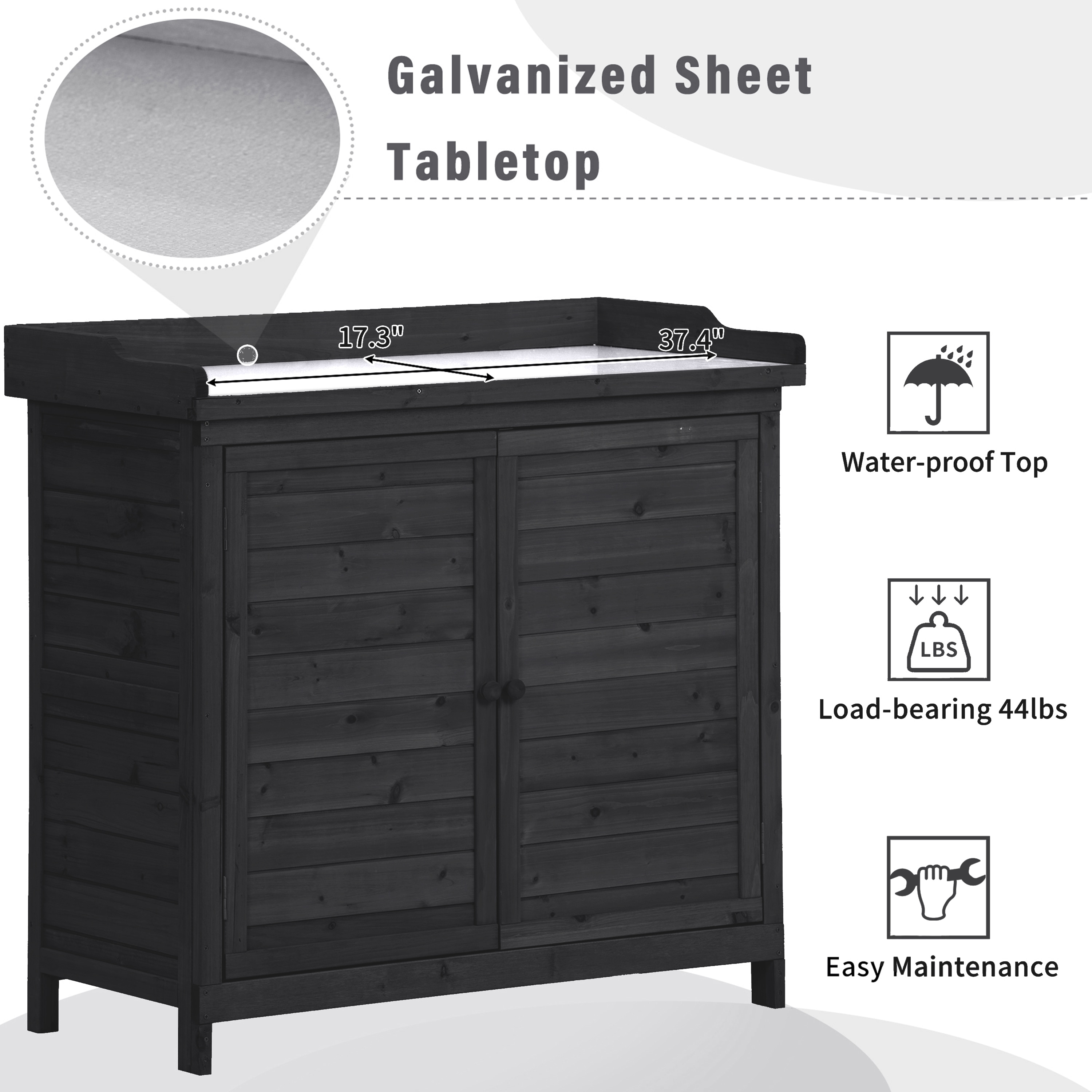 Kahomvis G243-QP717-19 Potting-Benches - View #4