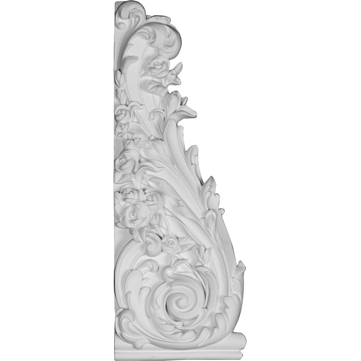 Ekena Millwork ONL17X06X01LO-L Logan, Left 17.25-Inches W x 6.25-Inches H Primed Applique