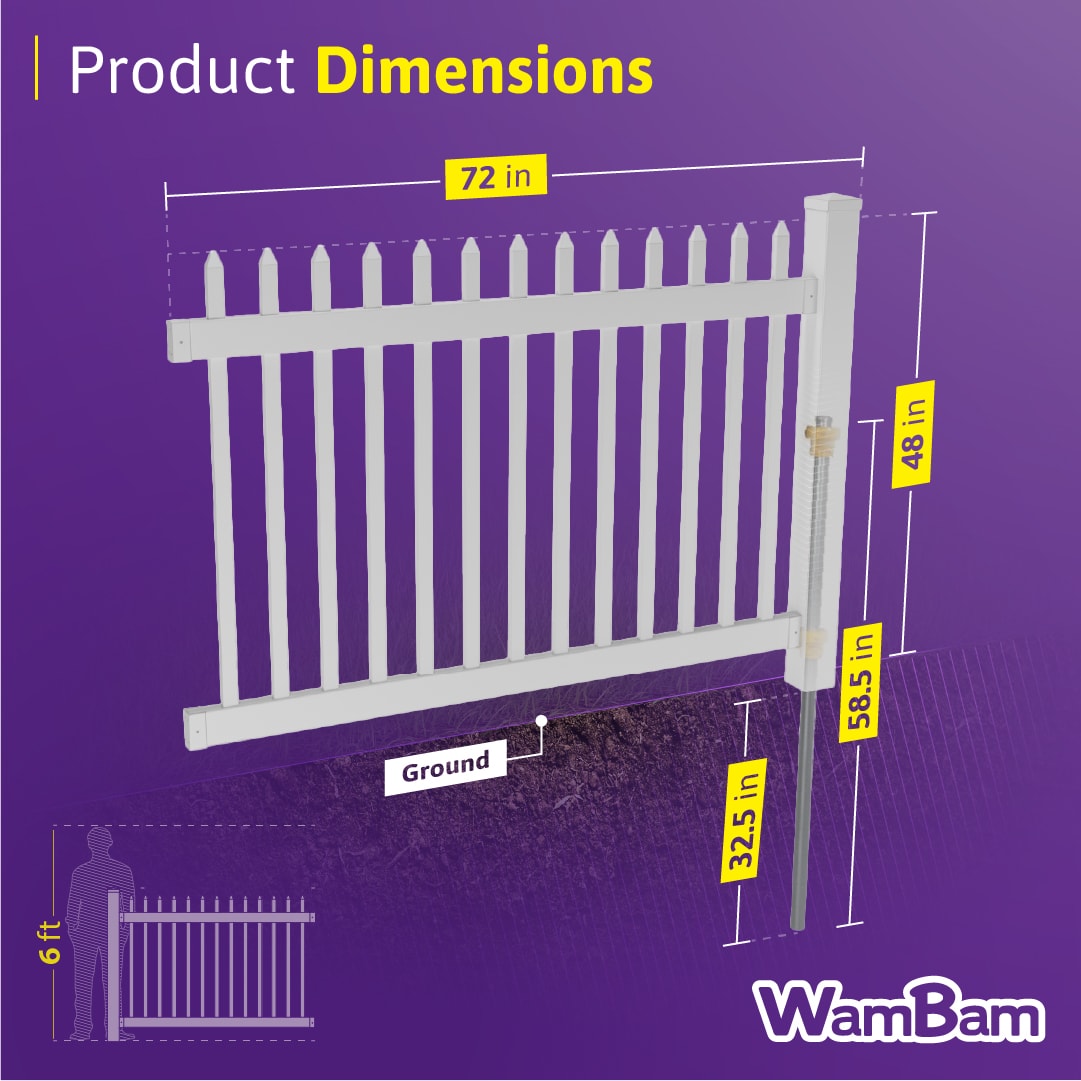 WamBam Fence BL19101 Vinyl-Fence-Panels - View #7