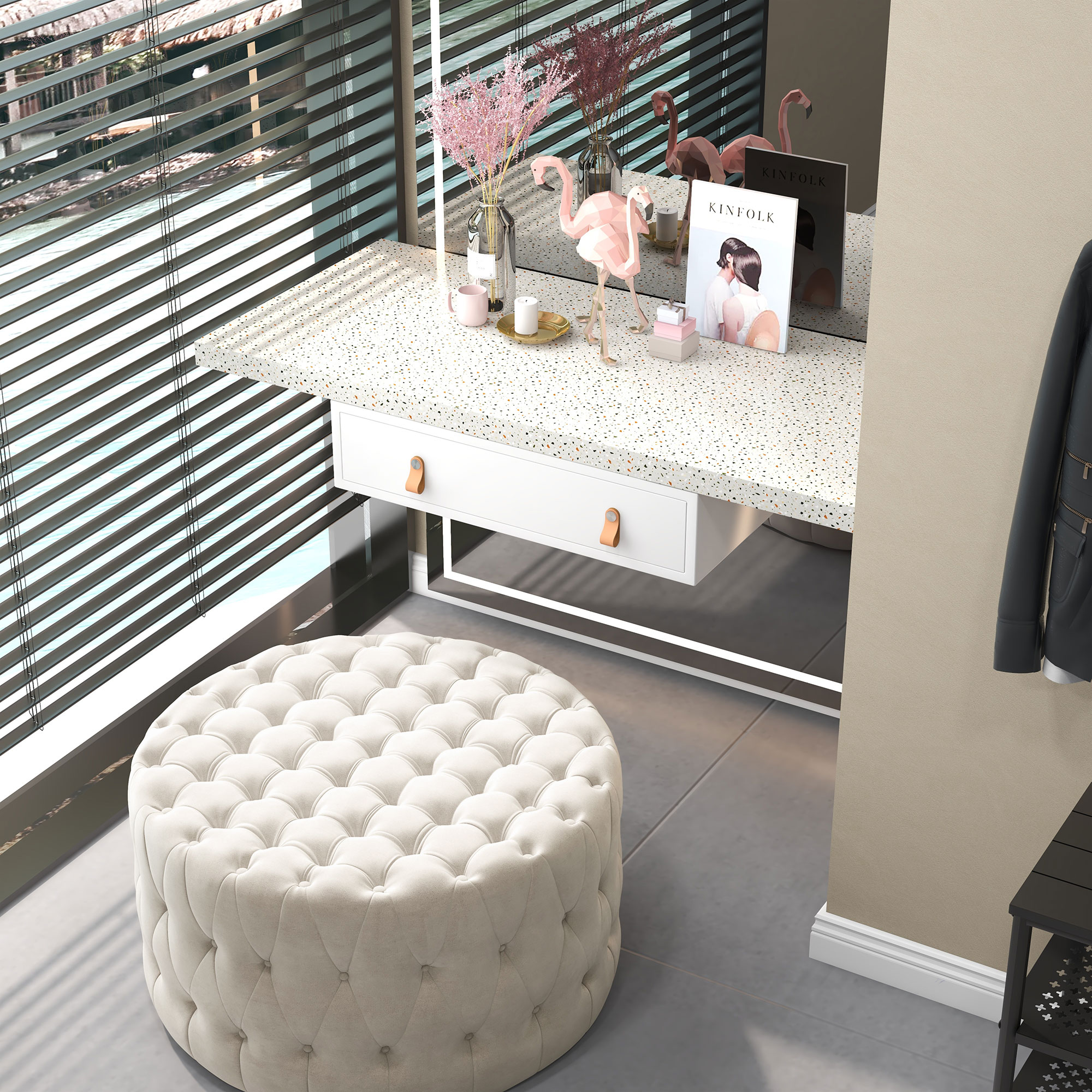 HomCom 838-436V00BG bench - View #9