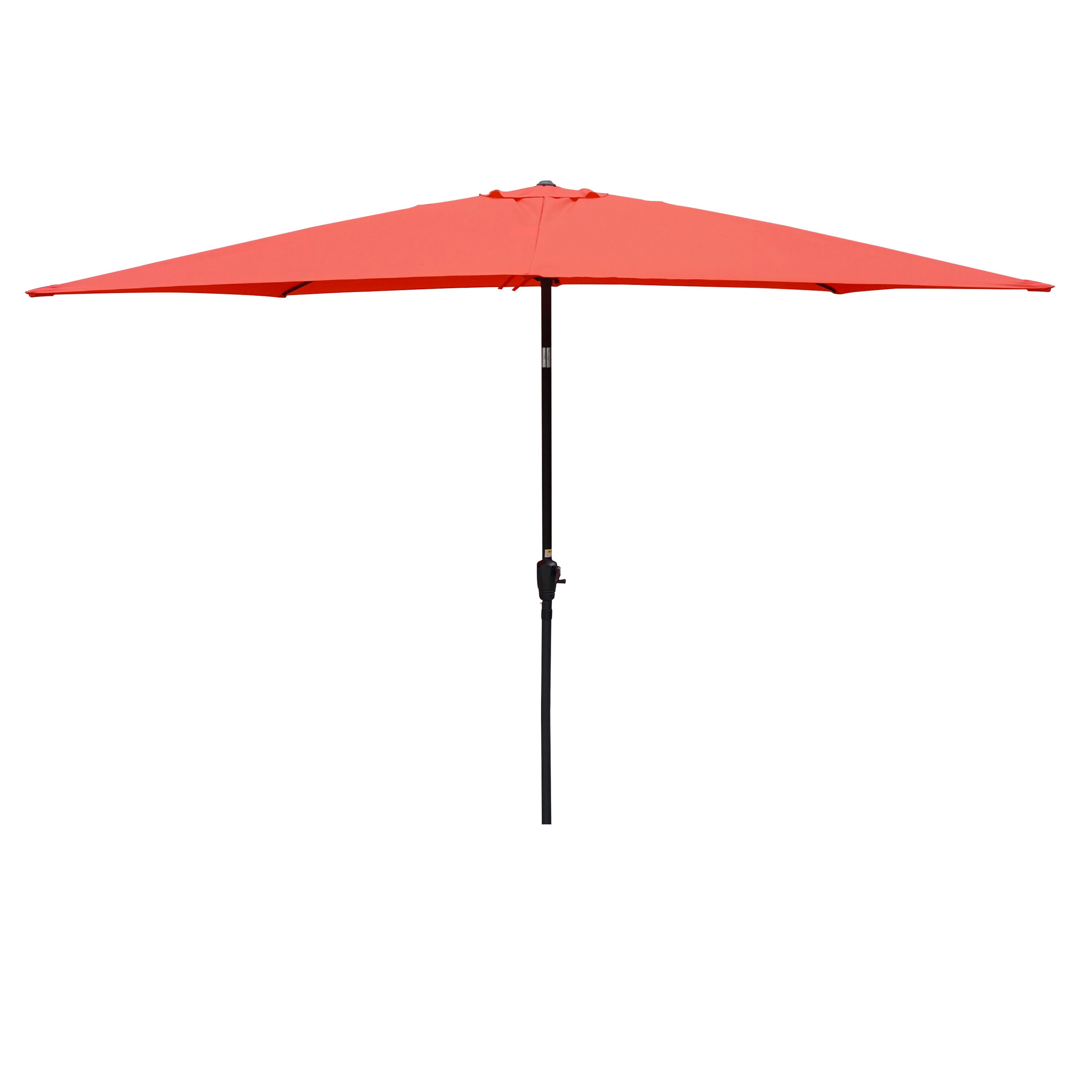 Maocao Hoom MZH42348 6-ft Steel Red Market Patio Umbrella