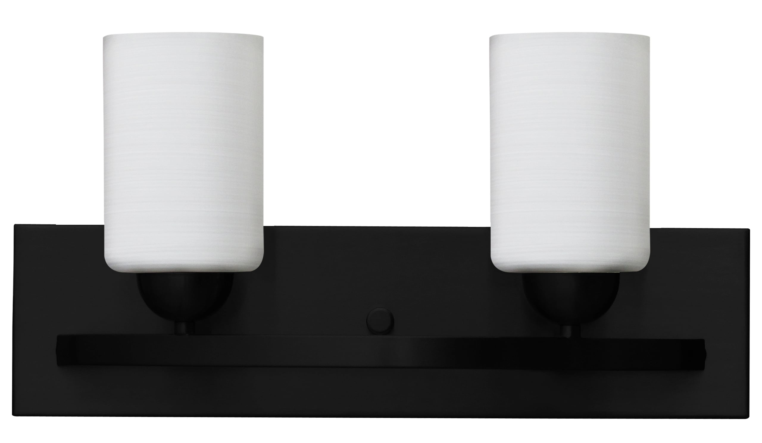 Whitfield Lighting VL2010-2WLNBK 18.1-in 2-Light Black Transitional Vanity Light