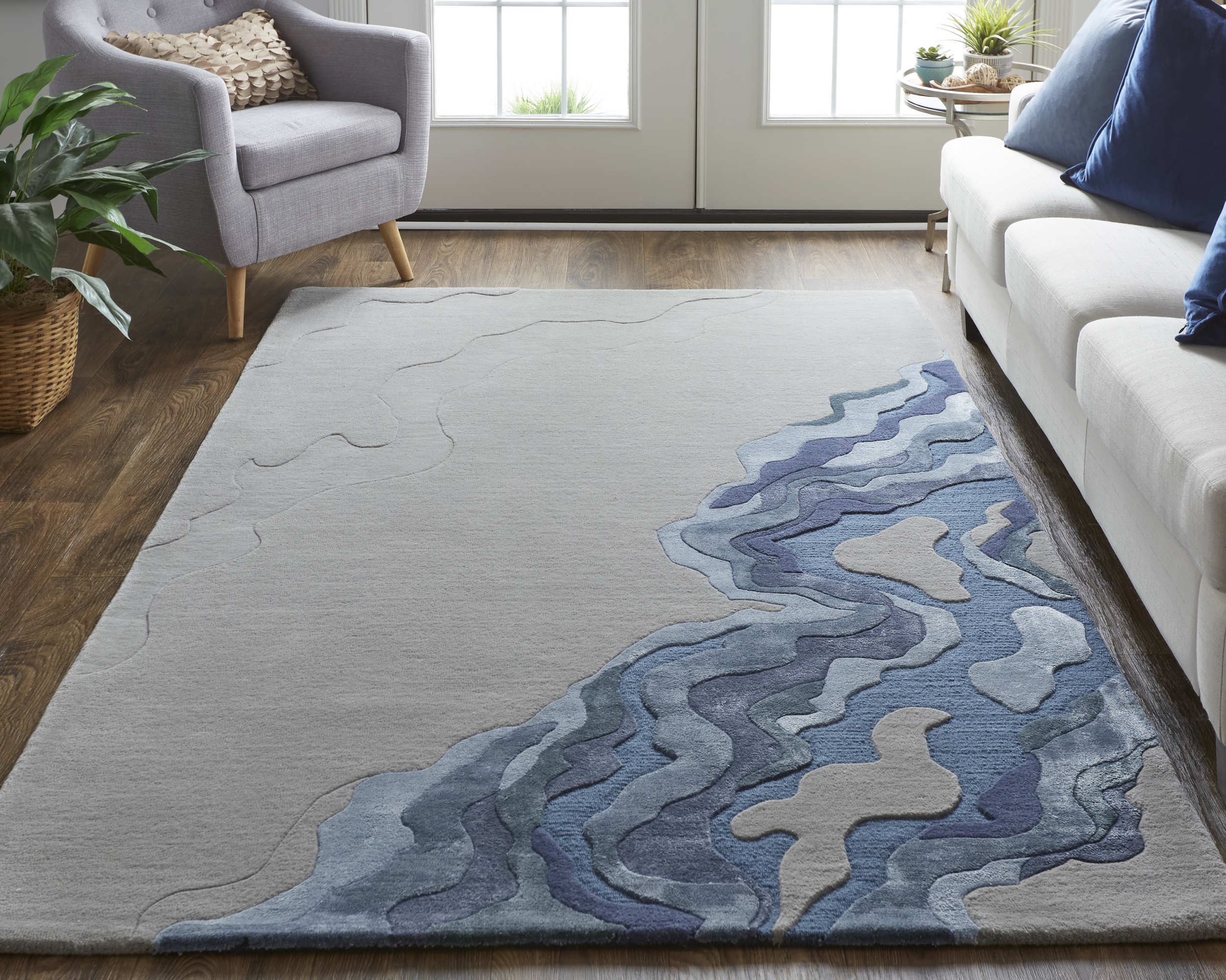 Room Envy SERR8856GRYBLUF00 rugs - View #4