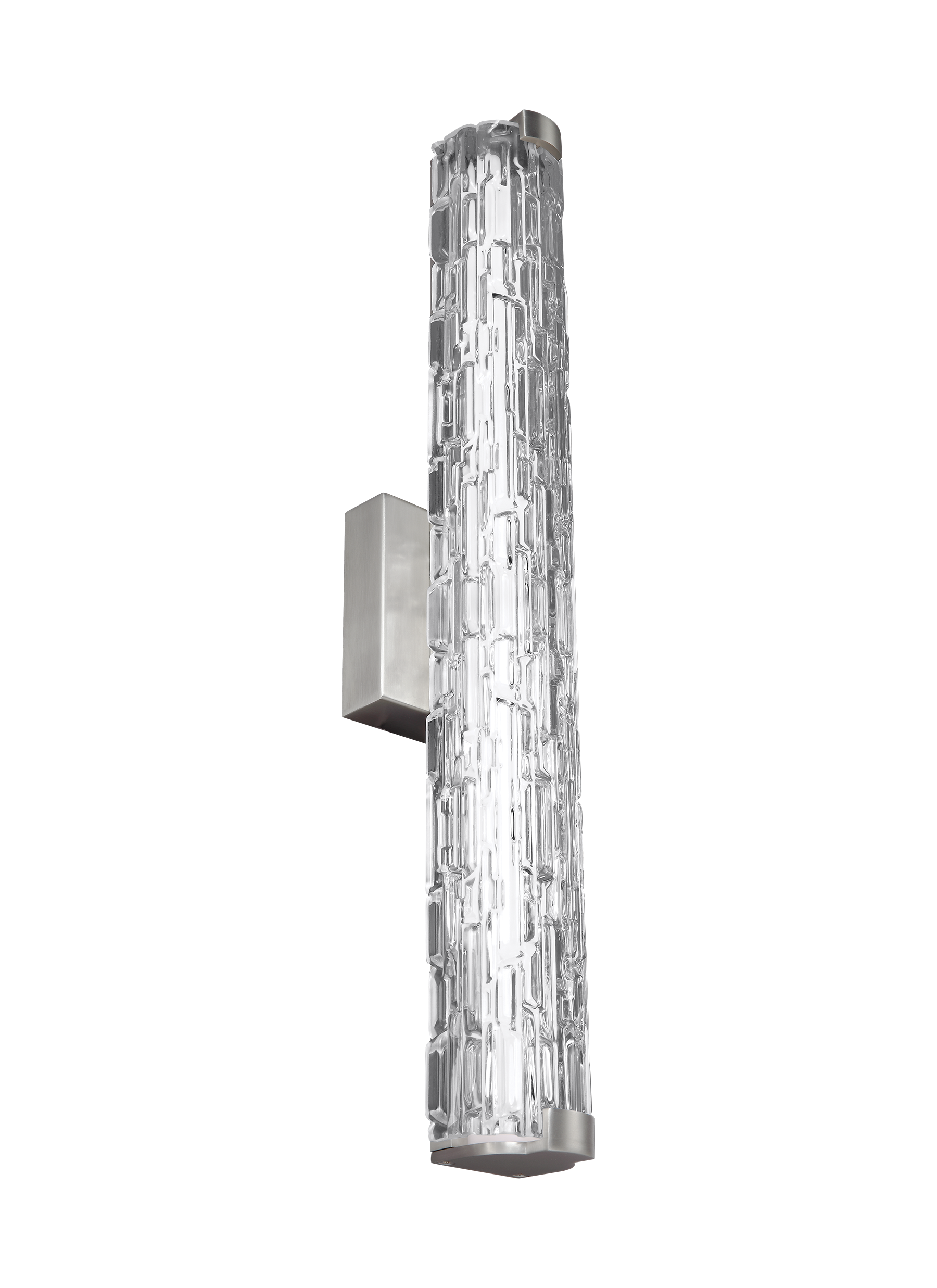 Generation Lighting WB1869SN-L1 Cutler 24-in 1 -Light Satin Nickel Integrated LED Modern/contemporary Vanity light