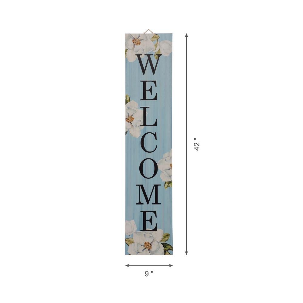 Glitzhome Wooden Easel Porch Sign, with 2 Changeable Double sided