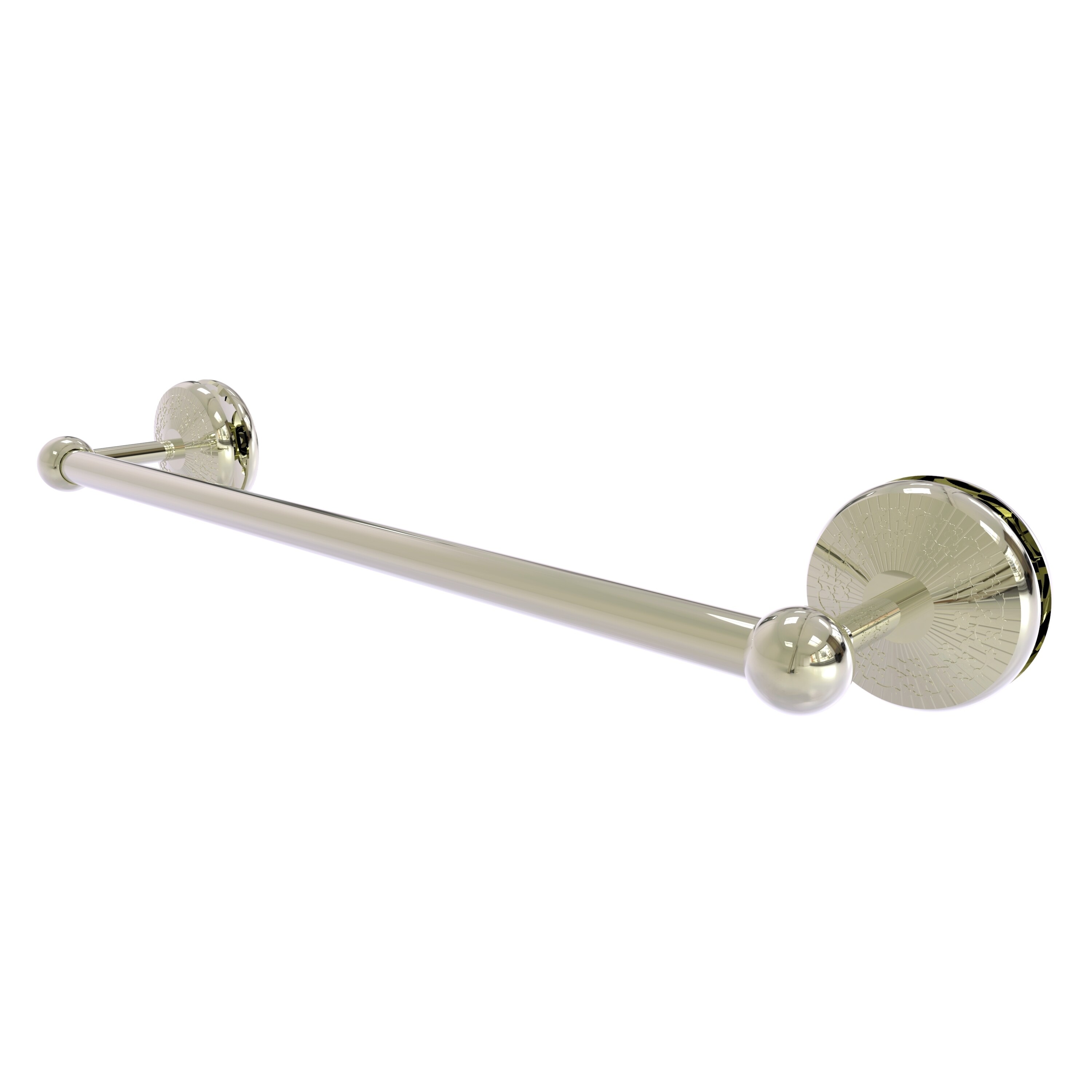 Allied Brass MC-41-SM-18-PNI Monte Carlo 18-in Polished Nickel Wall mount Single Towel Bar