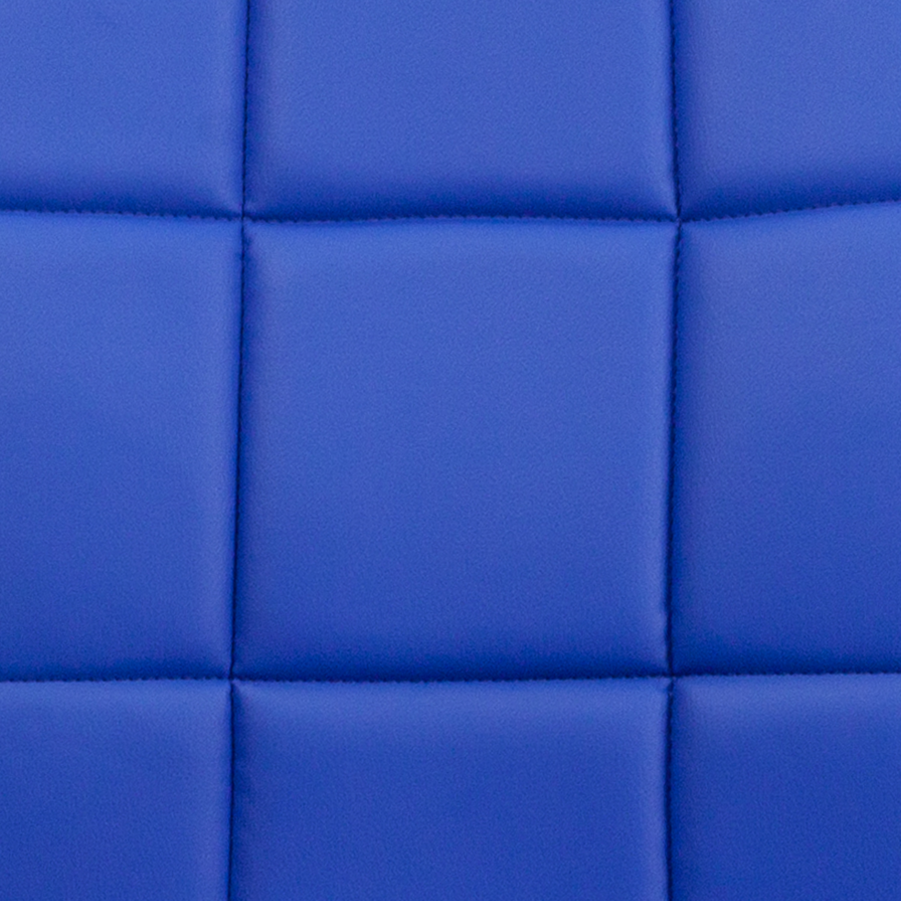 Mid-Back Blue Quilted Vinyl Armless Task Chair