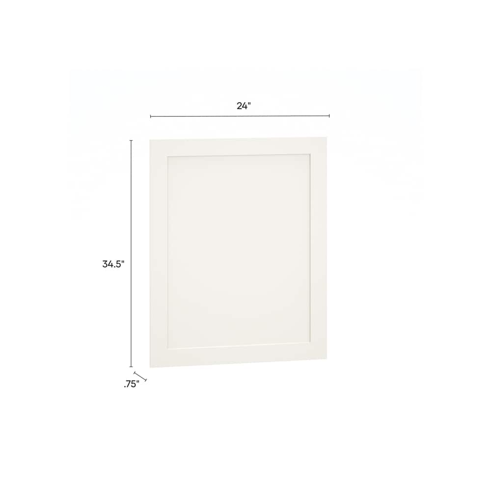 Diamond Express Jamestown 24-in W x 3.5-in H x 0.75-in D White Painted ...