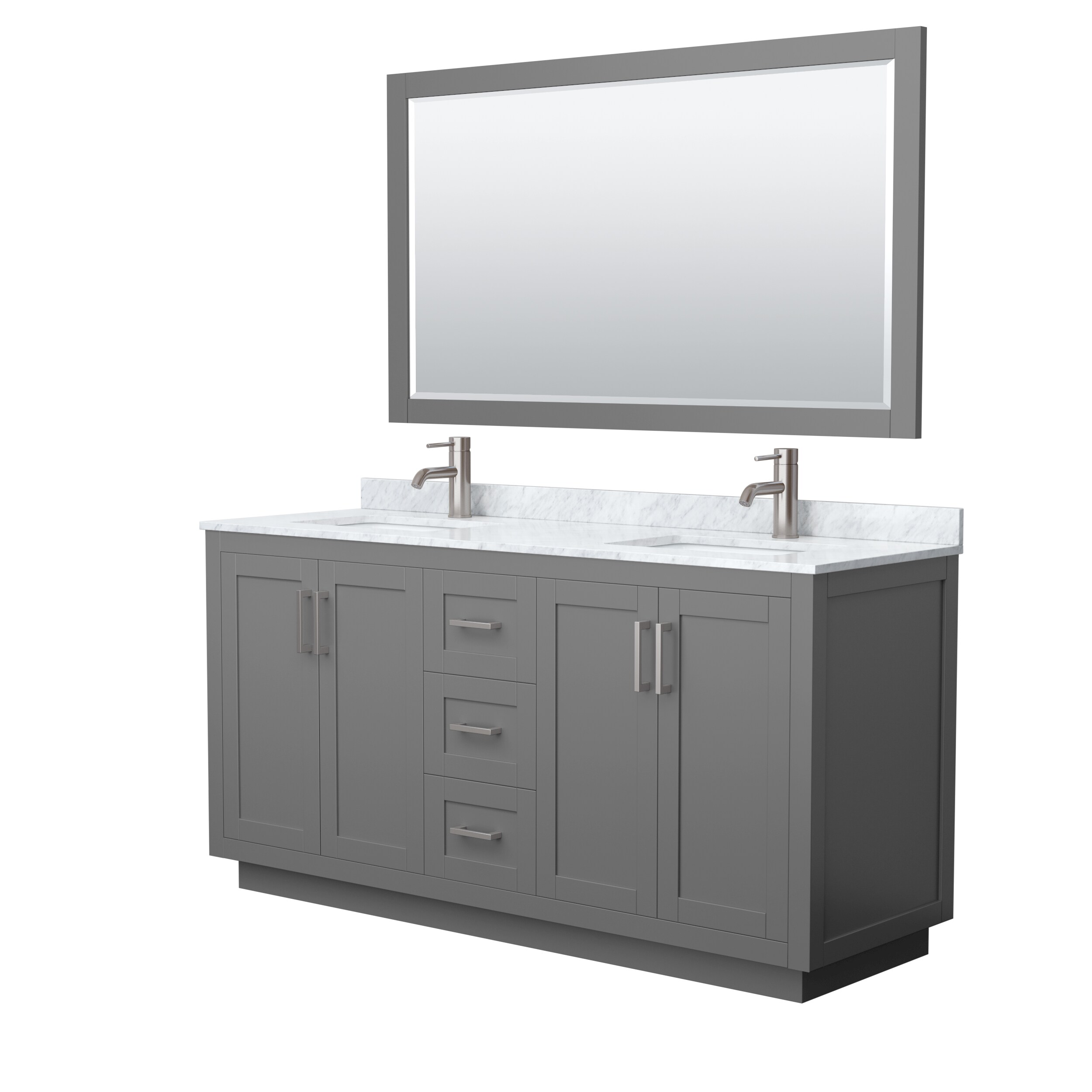 Wyndham Collection WCF292966DKGCMUNSM58 Bath-Vanity-Combo - View #2
