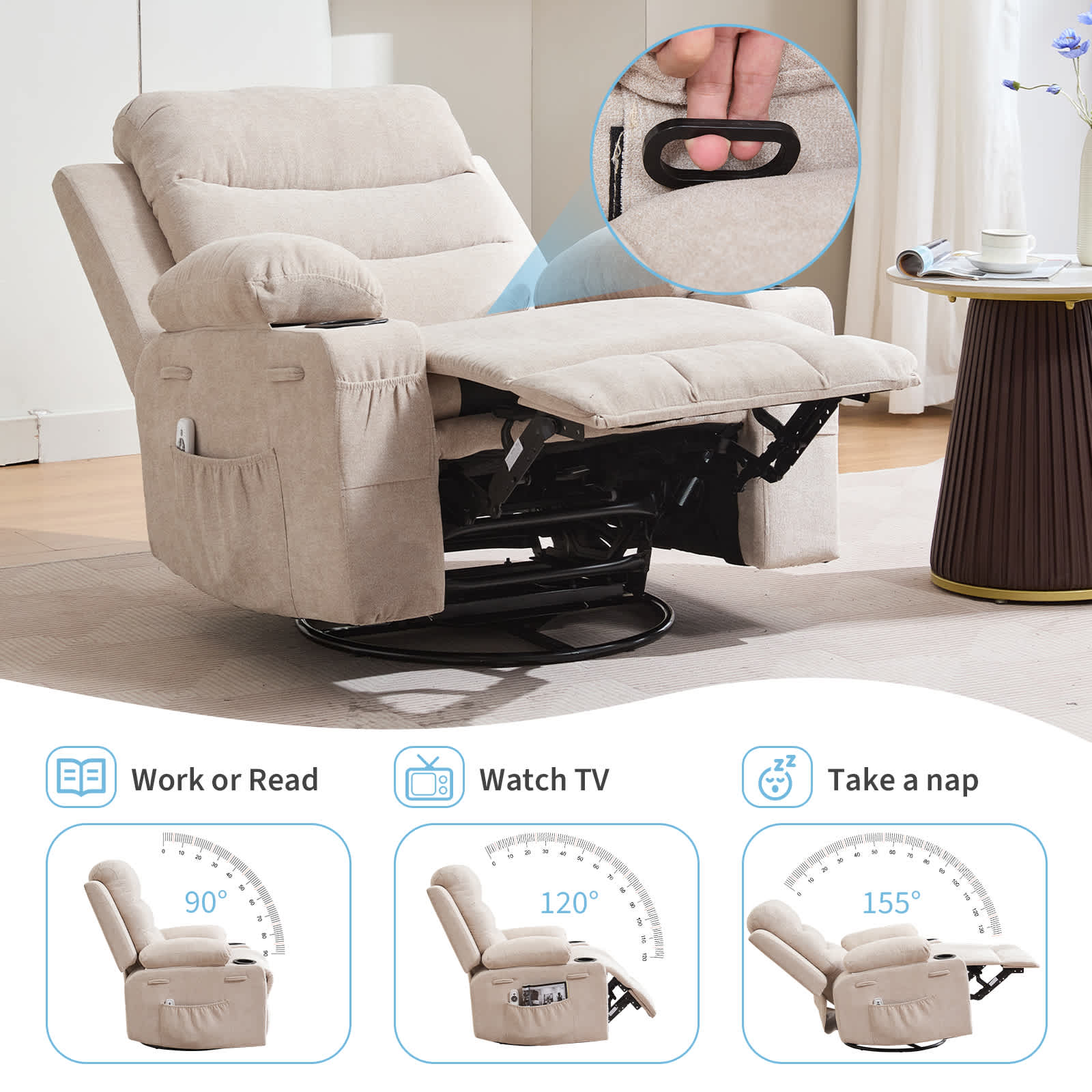 Qeetex SUN-PHK-34BYP5C5 recliners - View #3