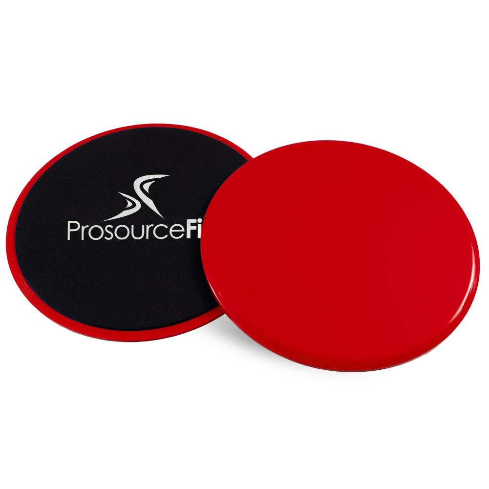 ProsourceFit Red Core Sliders - 2 Units, Ab Glider for Total Body Workout,  Dual-Sided Discs for Any Surface, Portable and Compact in the Ab & Core  Training department at
