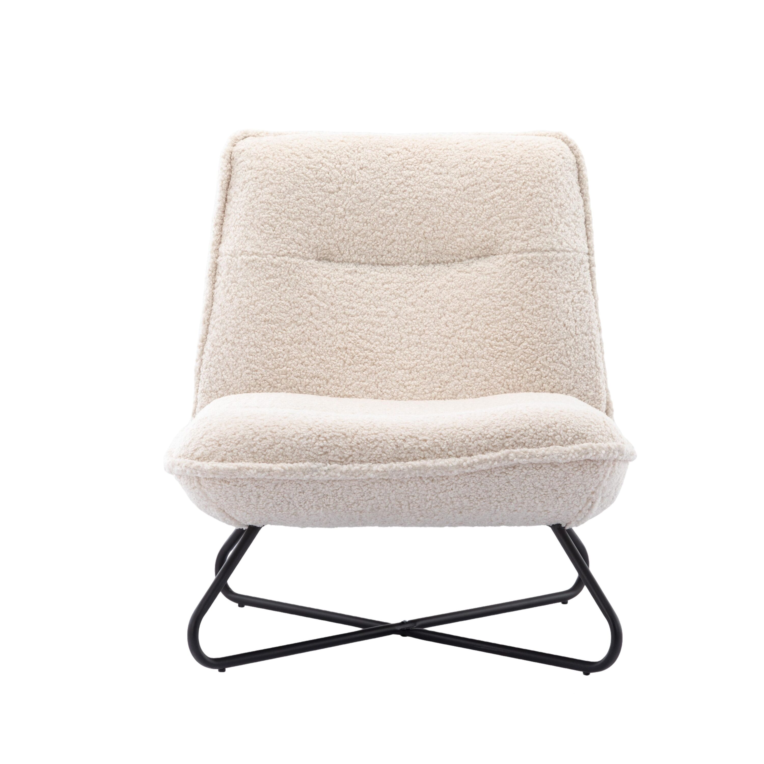 Cream discount slipper chair