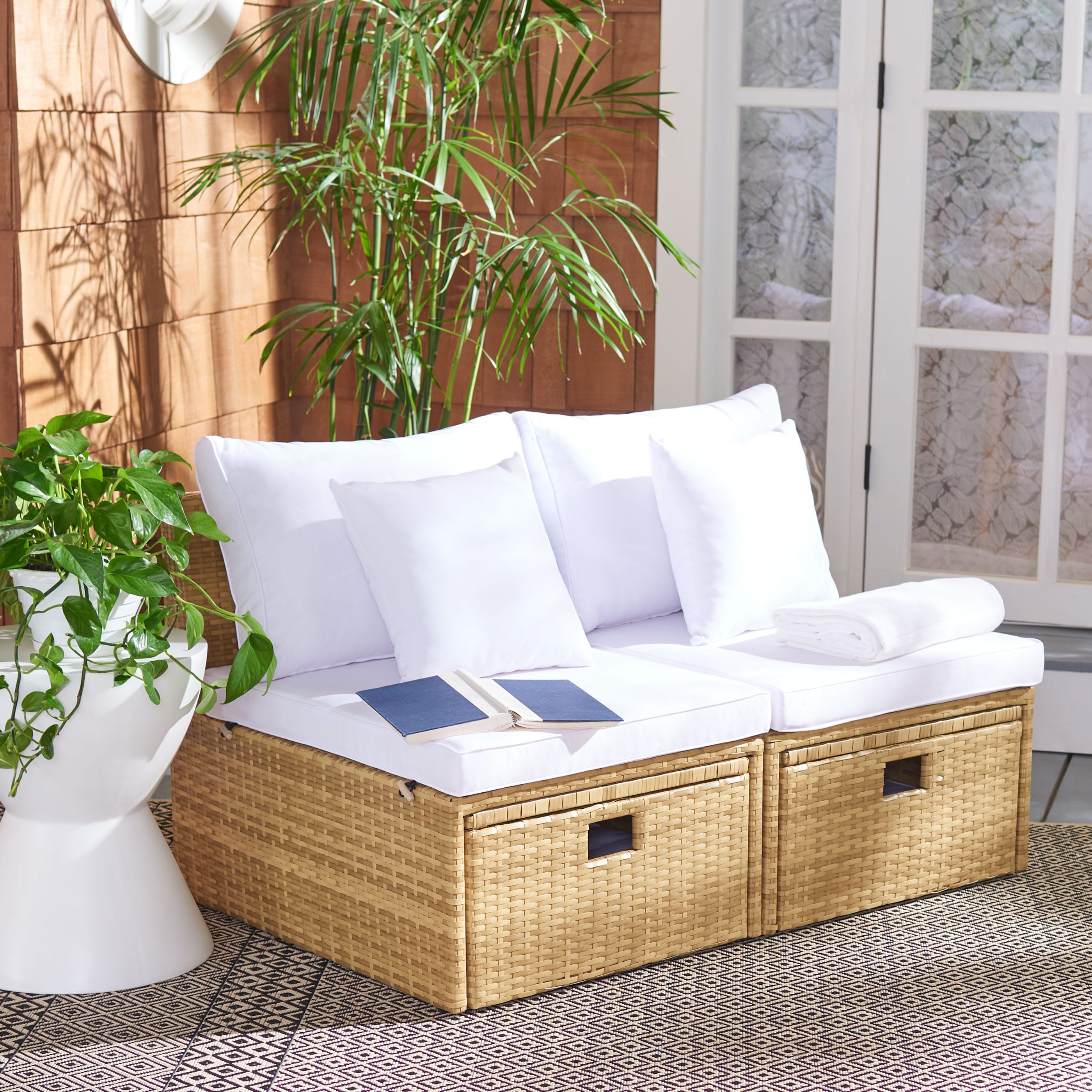 Safavieh PAT7515D Patio-Conversation-Sets - View #4