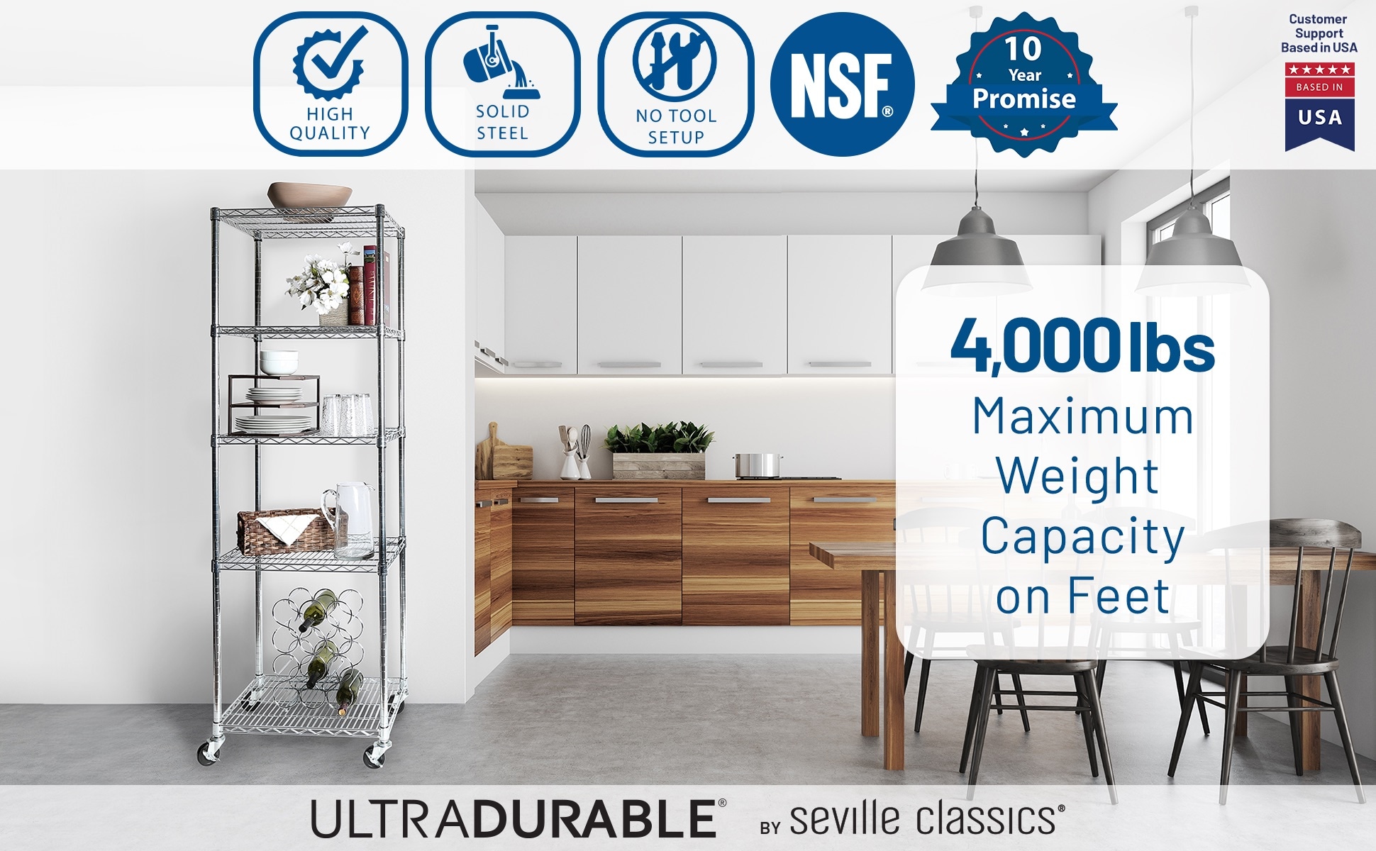Seville Classics WEB570 Free-Standing-Shelving - View #8