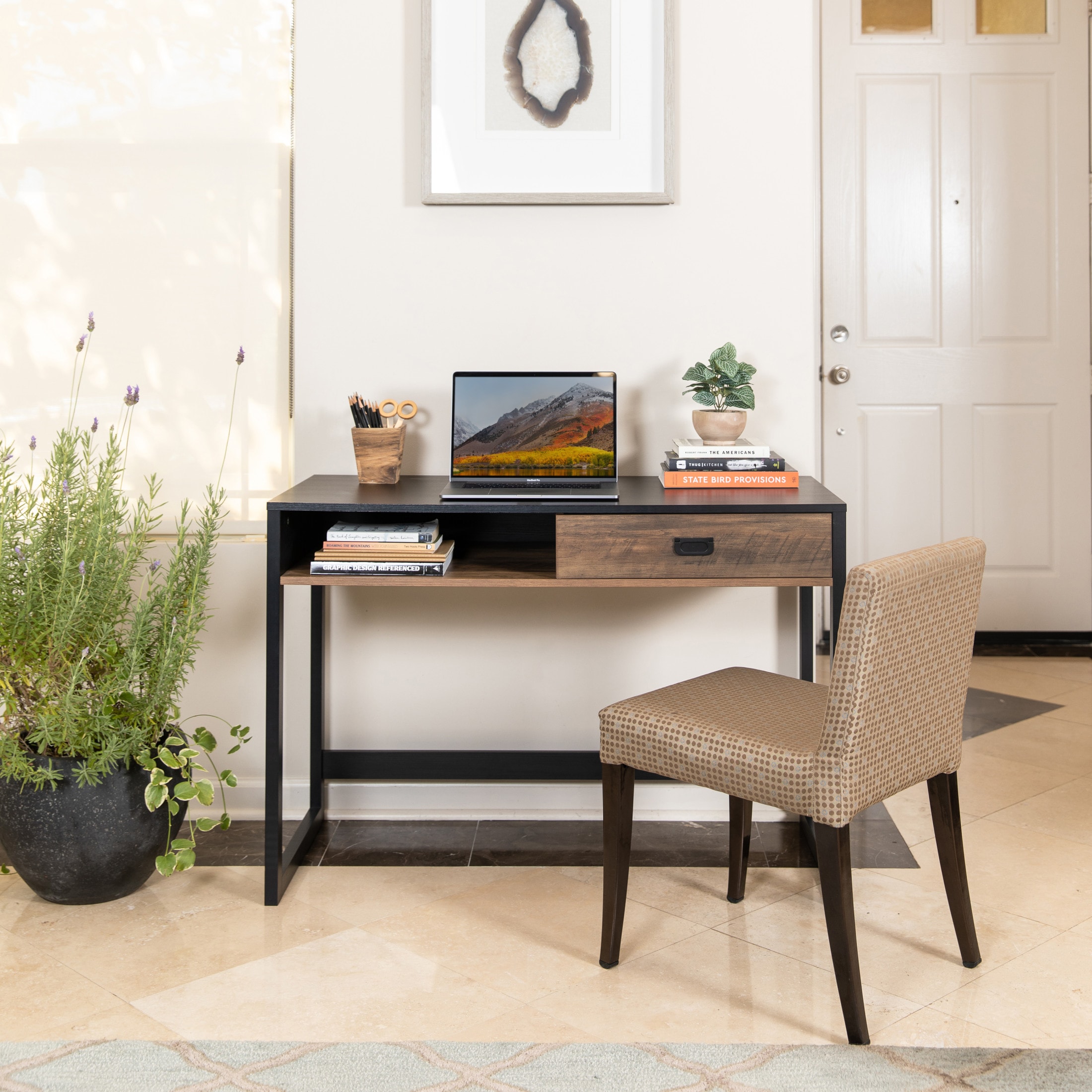 Danya B. 43.3-in Brown Modern/Contemporary Writing Desk In The Desks ...