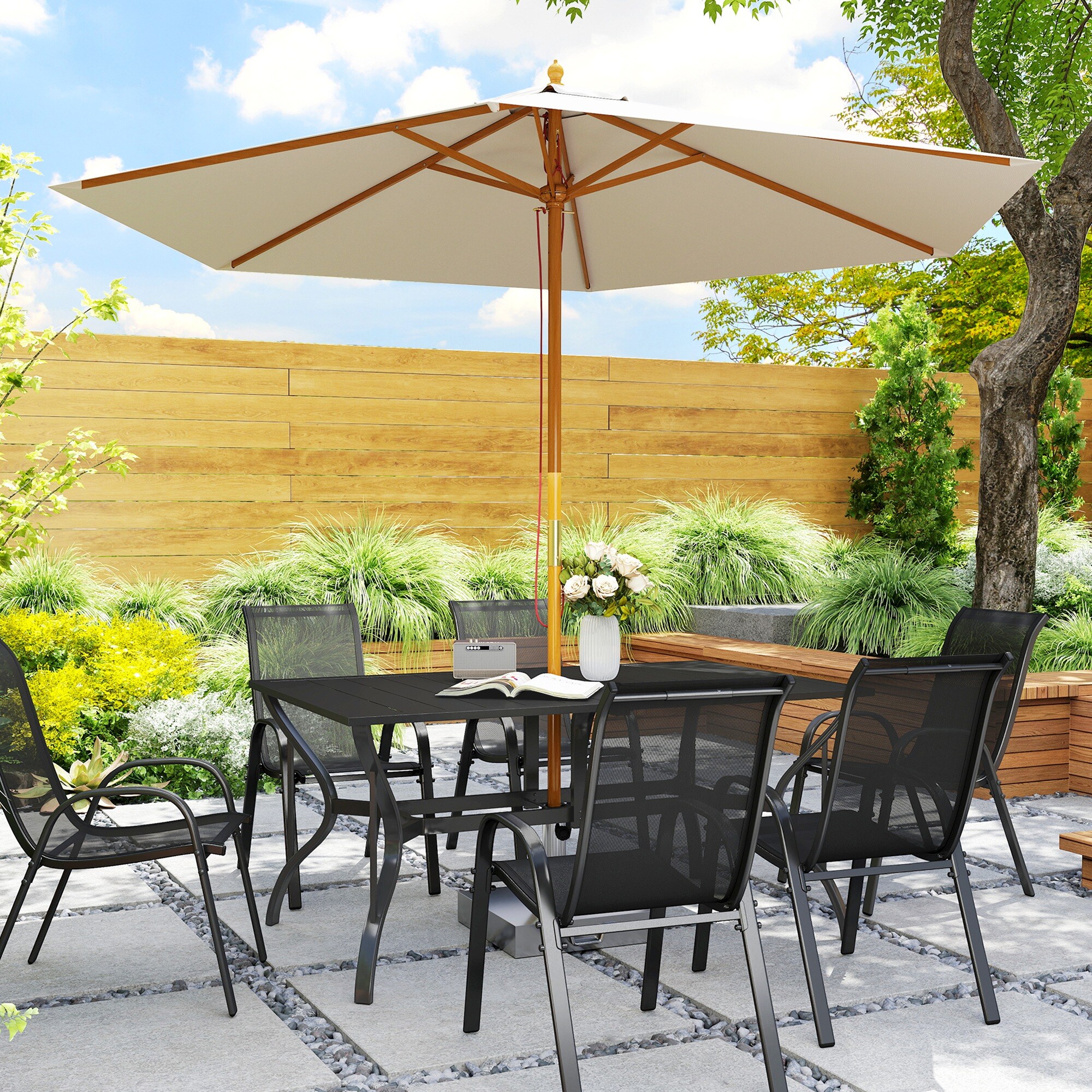 Outsunny 84G-294V00BK Patio-Tables - View #8