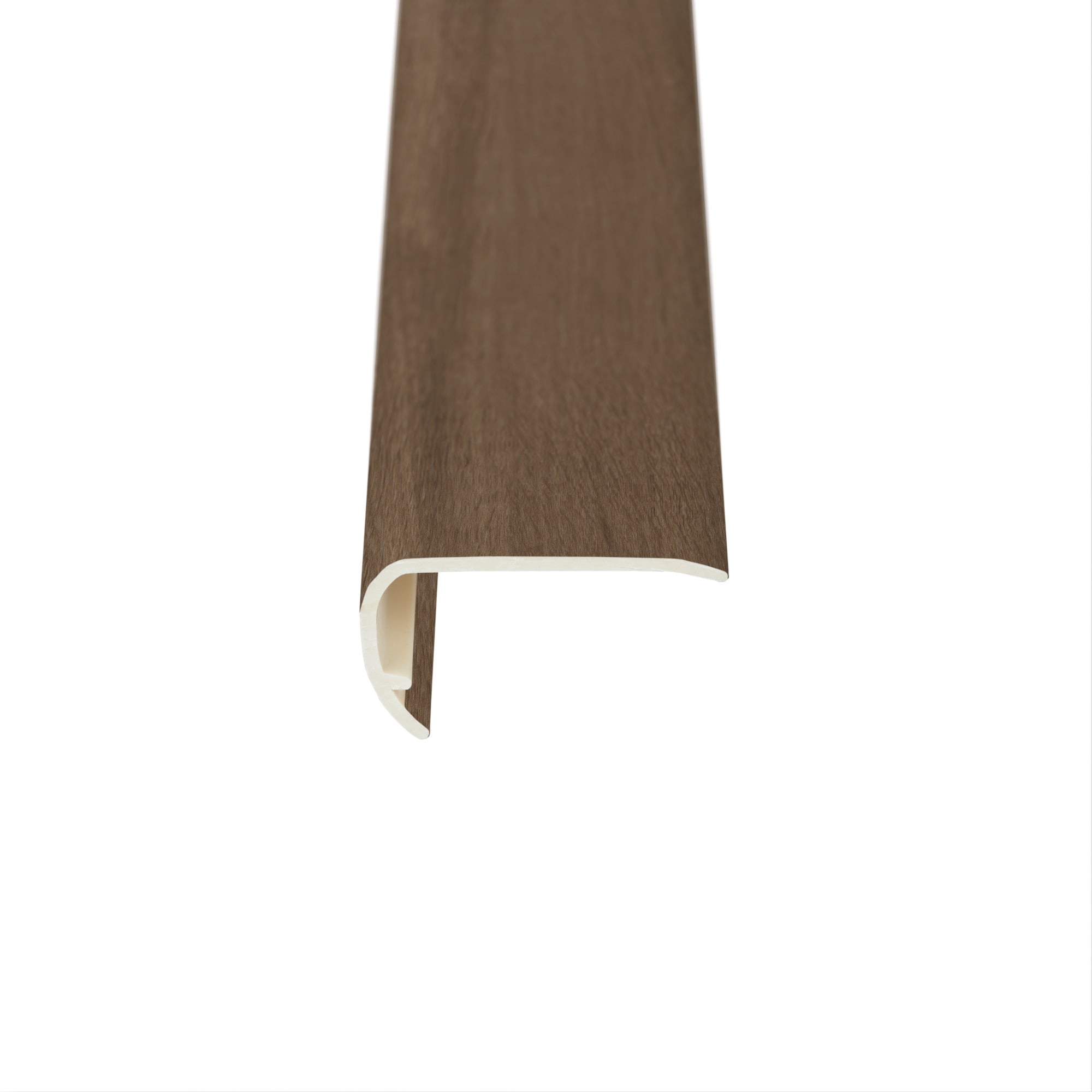 SMARTCORE LX50603038 by COREtec Floors 4.49-in x 94.49-in x 1.57-in Lakeshore Oak Prefinished PVC Oak Flush Stair Nosing
