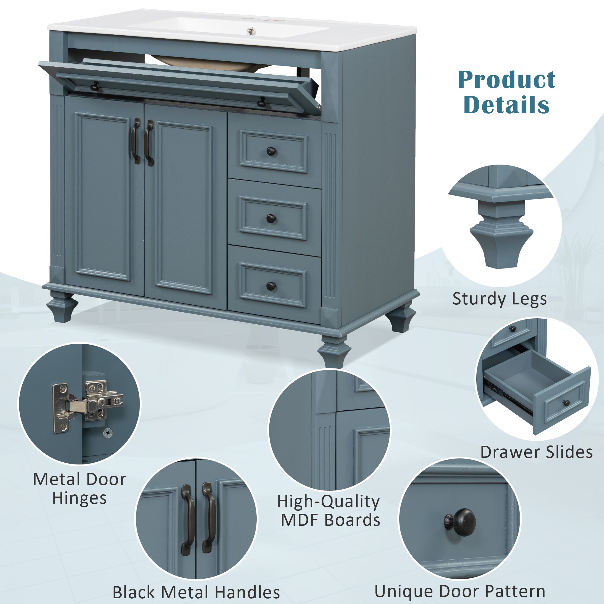 Tatayosi RY-P283623C Bath-Vanity-Combo - View #5