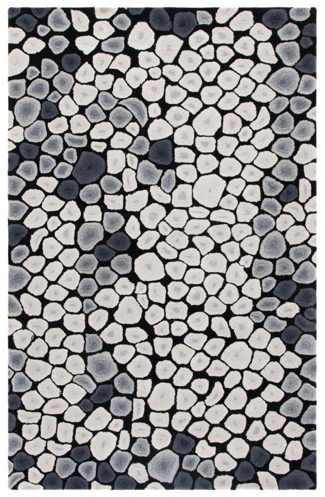 Safavieh Soho Stonework 5 x 8 Wool Gray/Ivory Indoor Abstract ...