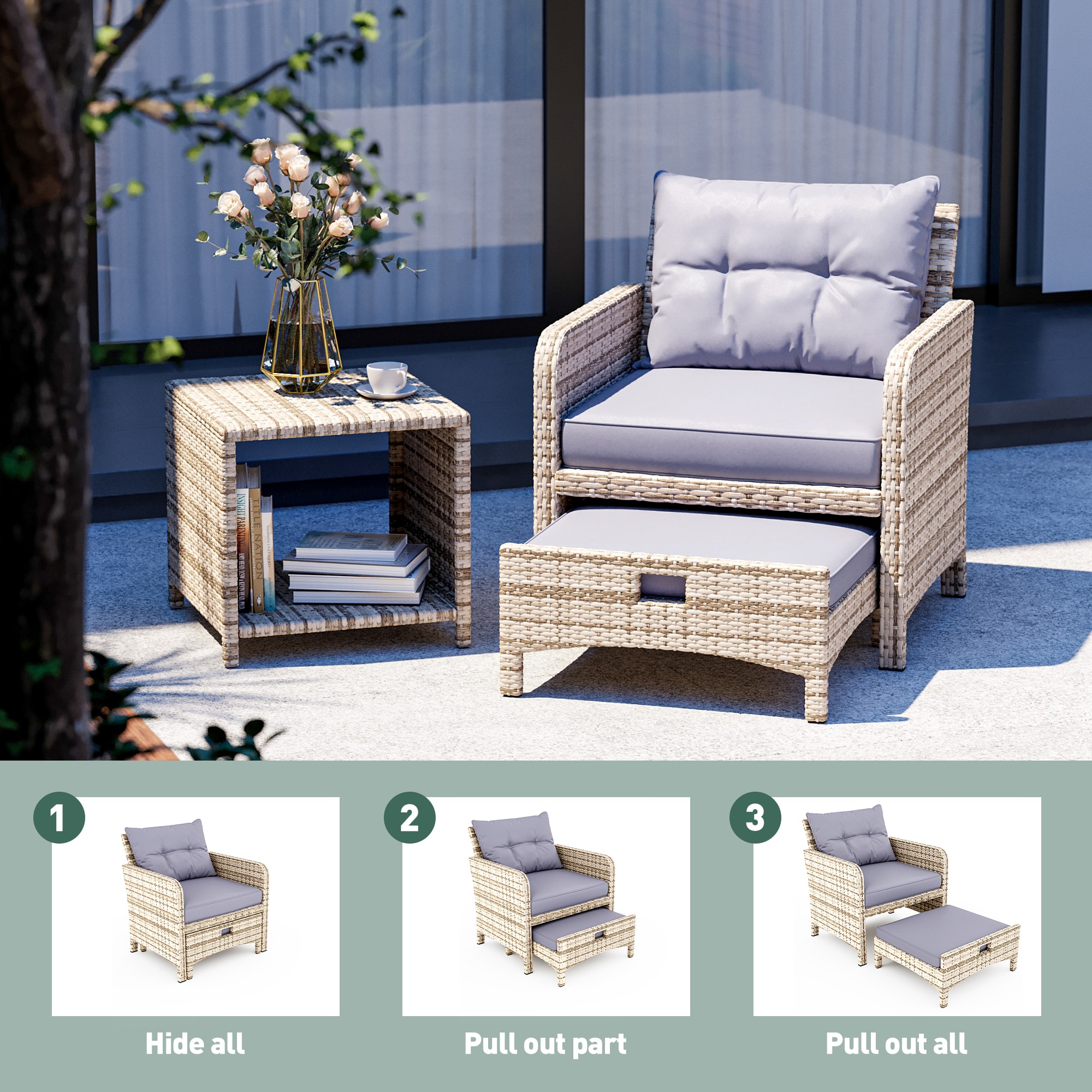 PamaPic BT-BJD5-WL1 Patio-Conversation-Sets - View #7