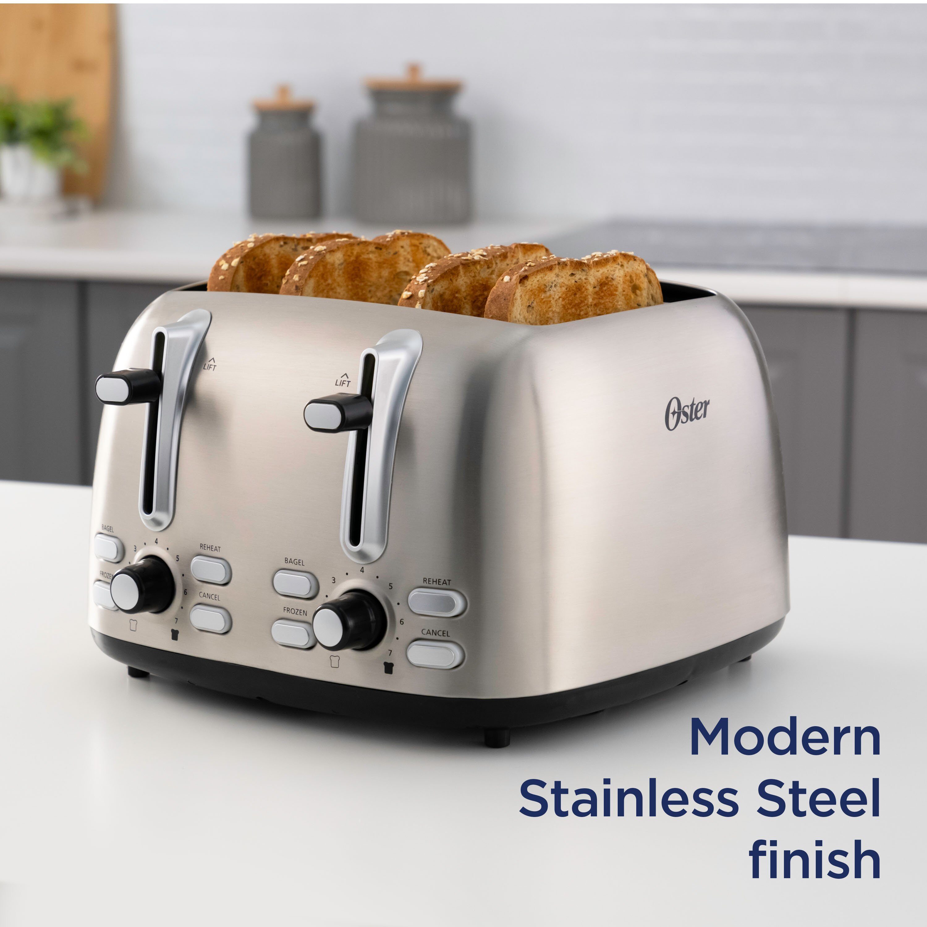 Oster 4 Slice Stainless Steel Toaster 2108993