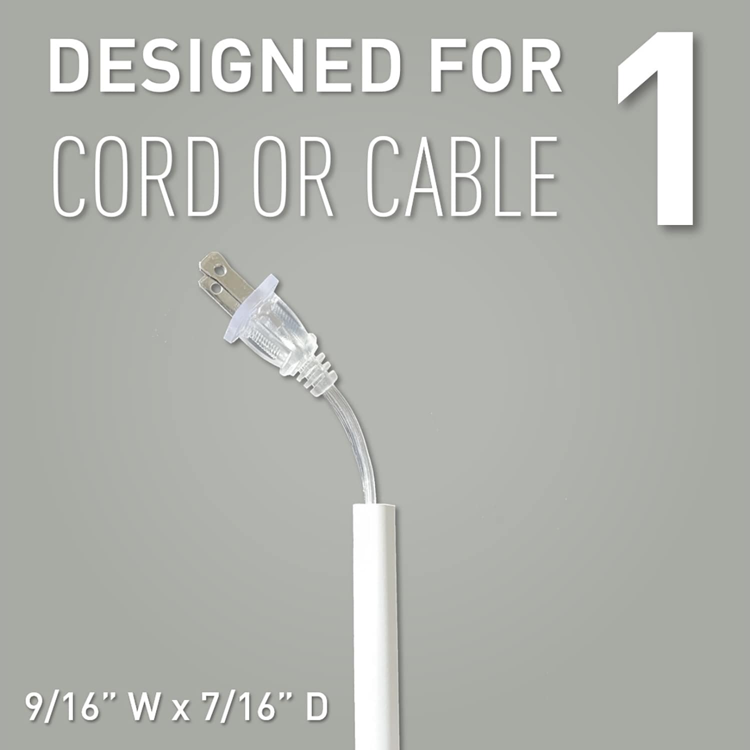 Legrand - Wiremold C210s Cord Cover Kit White