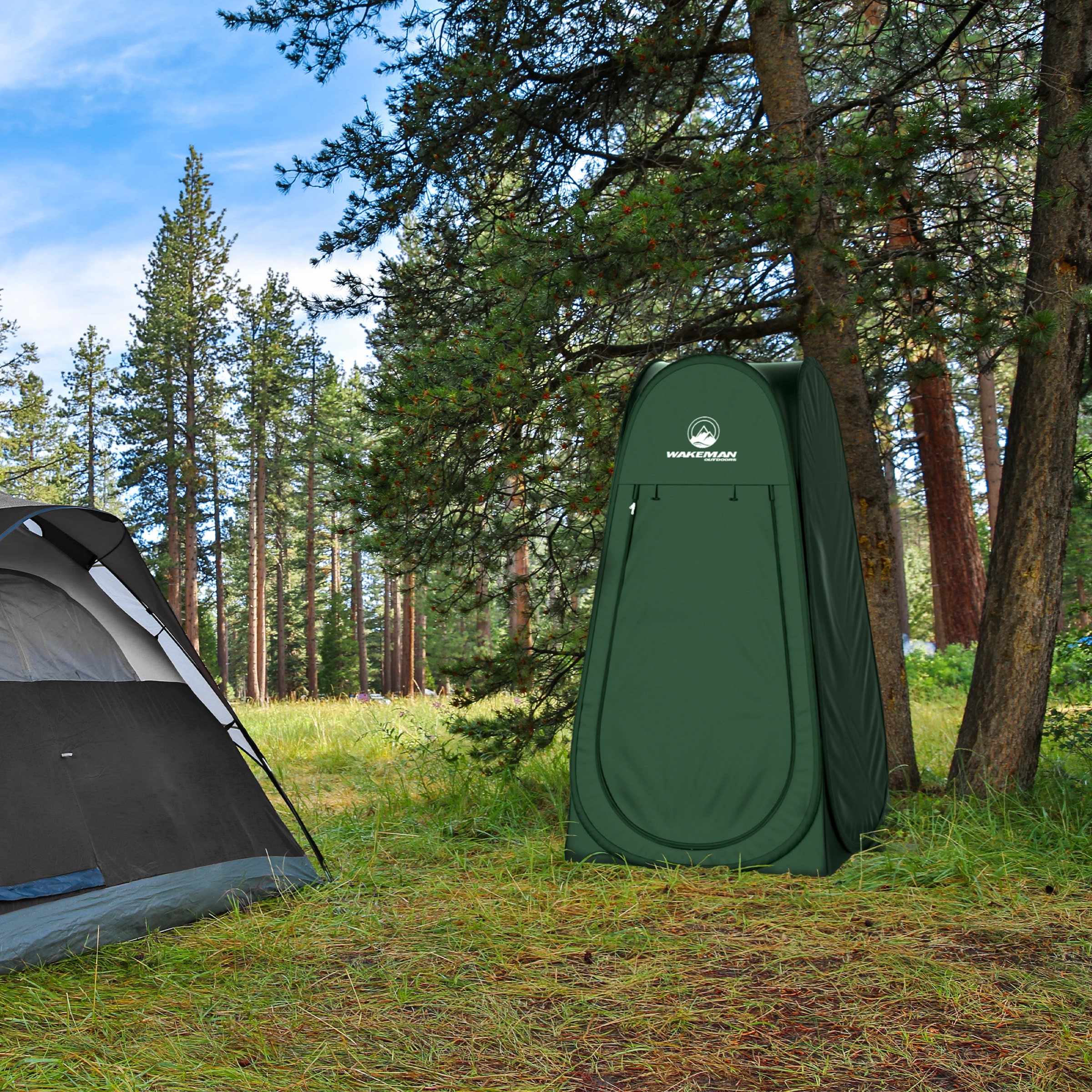 Levering droom Ernest Shackleton Wakeman Pop Up Pod - Instant Shower Tent, Dressing Room, or Portable Toilet  Stall with Carry Bag for Camping, Beach, or Tailgate by Wakeman Outdoors  (Green) in the Tents department at Lowes.com