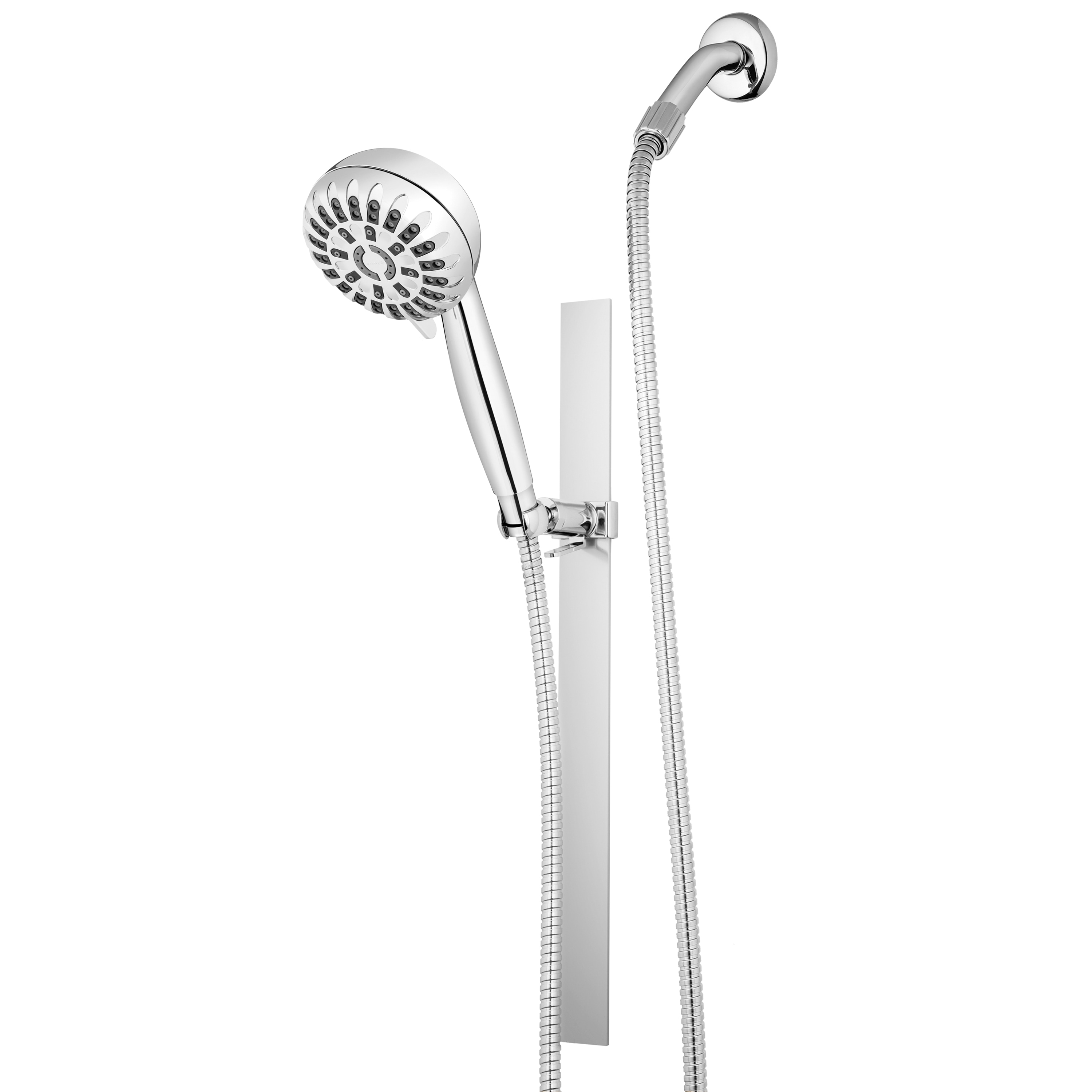 Waterpik Chrome Round Handheld Shower Head 1.8-GPM (6.8-LPM) in the Shower  Heads department at