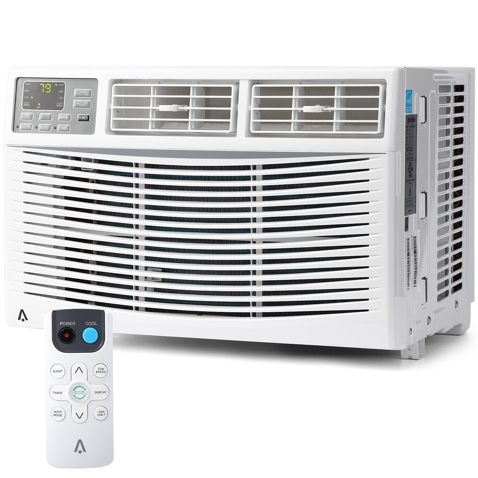 Qeetex FFF007 Window Air Conditioner 10000BTU air conditioner for 450 Sq. Ft Dehumidifying Fan Quiet Operation and Easy Installation Remote Control for Home  Office