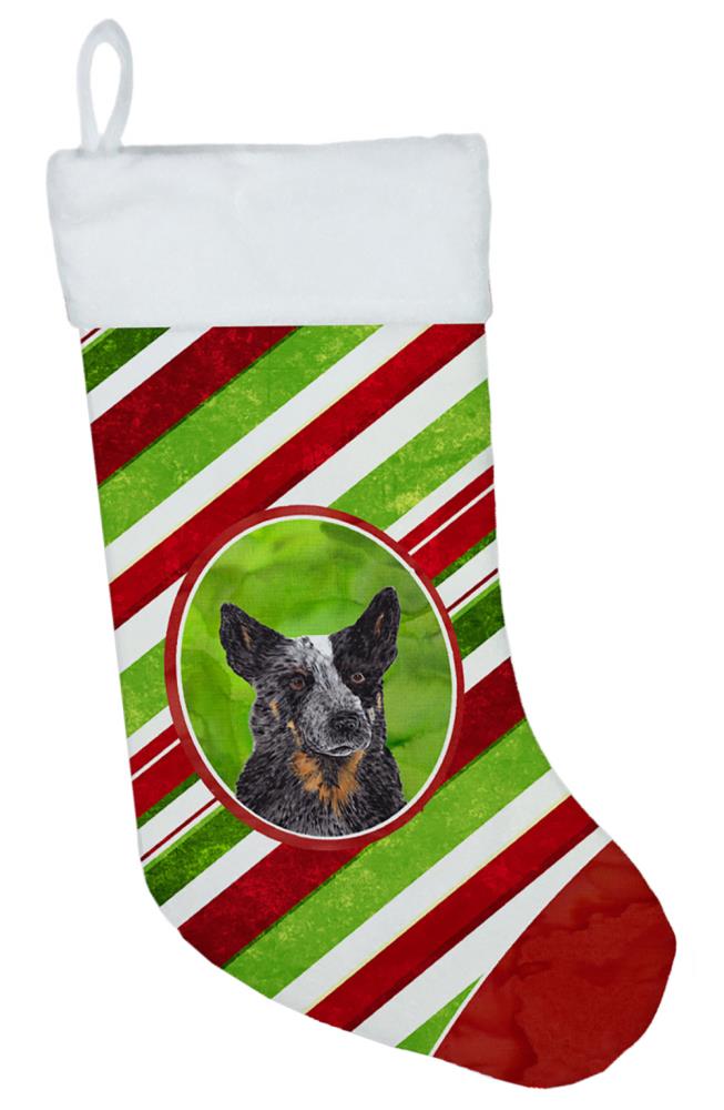 Caroline's Treasures SC9356-CS Australian Cattle Dog Candy Cane Holiday Christmas Christmas Stocking Sc9356