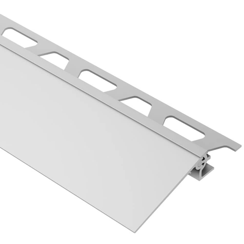 Schluter Systems AEVT150B40 Reno-V 0.563-in W x 98.5-in L Satin anodized aluminum Aluminum Reducer Tile Edge Trim