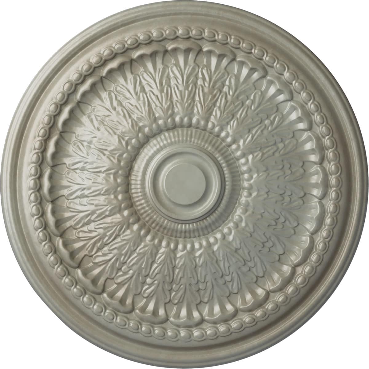 Ekena Millwork CM27BRFLS Brunswick 27-in W x 27-in L Painted Flash Gold Polyurethane Whole Ceiling Medallion